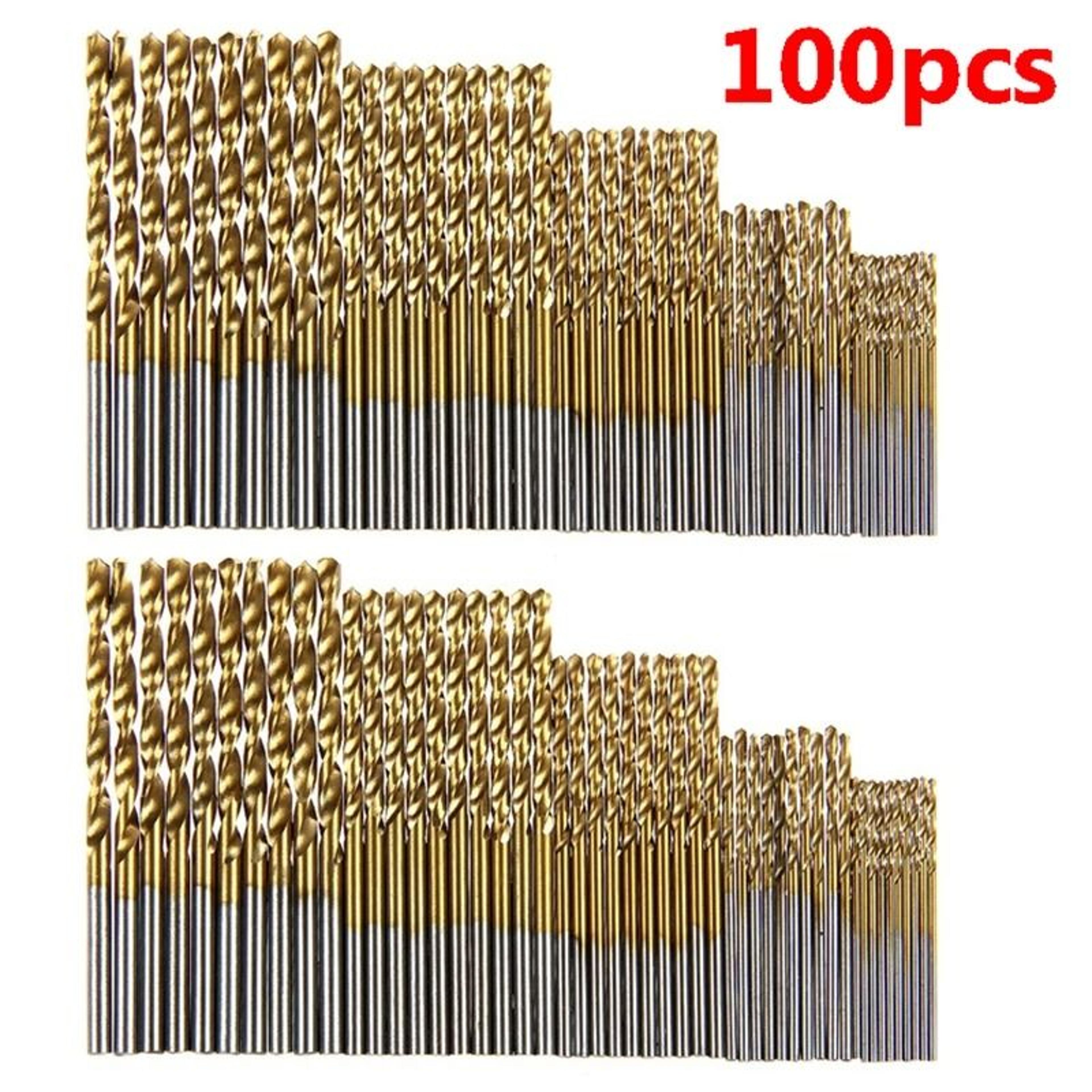 Titanium Coated HSS Drill Bit Set 100 Piece Precision Kit 5