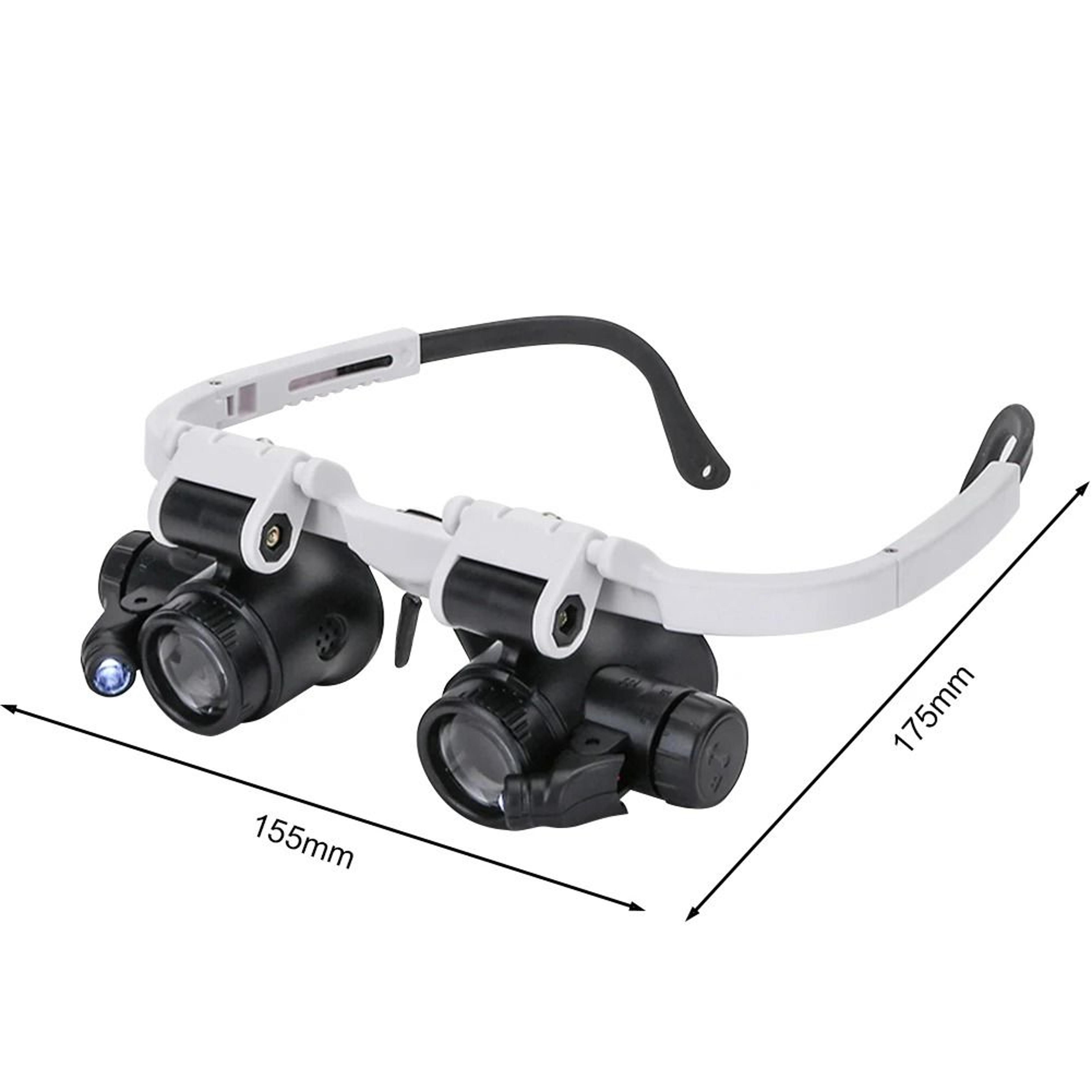 Headband Magnifying Glass With LED Light 8X 15X 23X 7