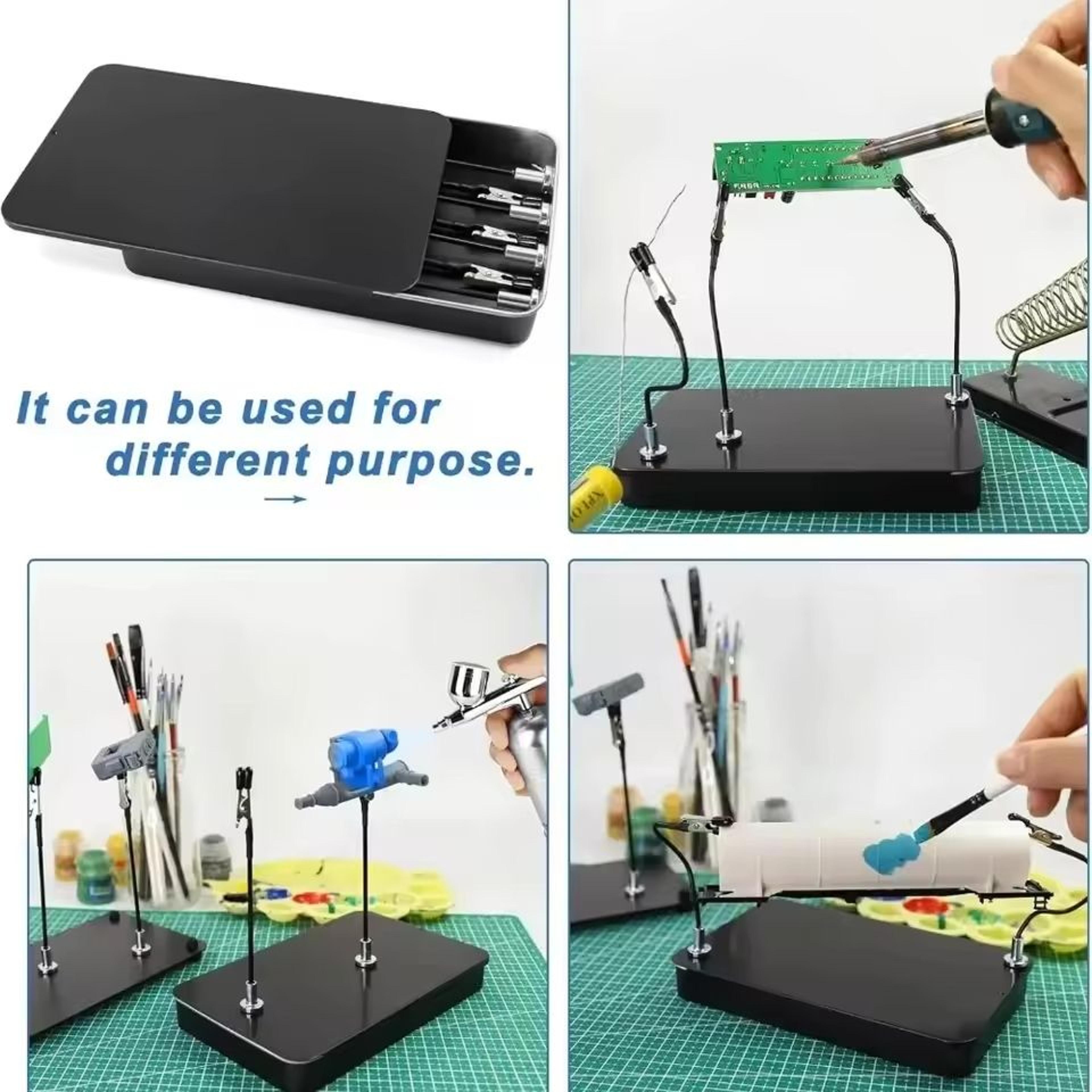 Model Painting Stand With Magnetic Alligator Clips 12 Piece Set 2