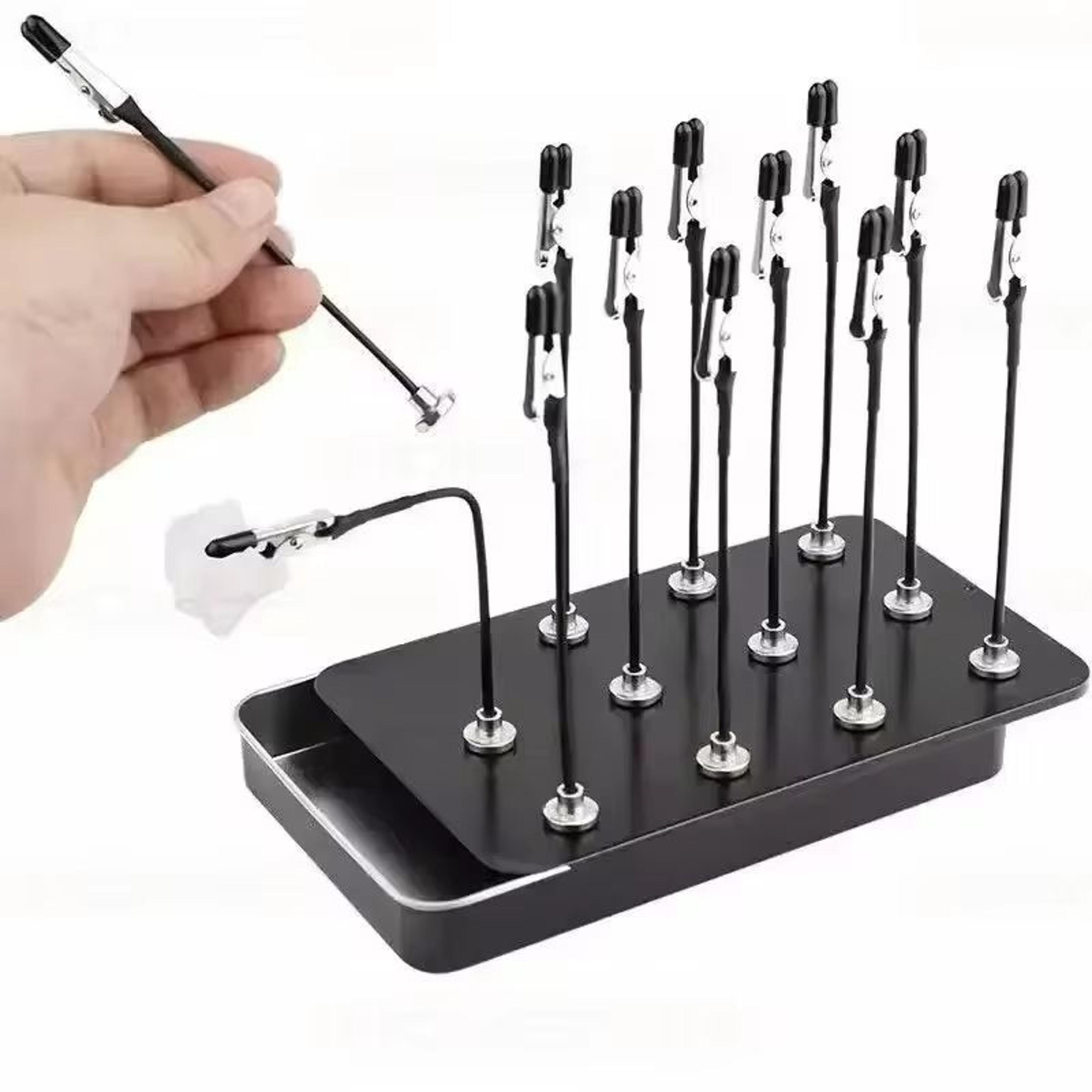 Model Painting Stand With Magnetic Alligator Clips 12 Piece Set 0