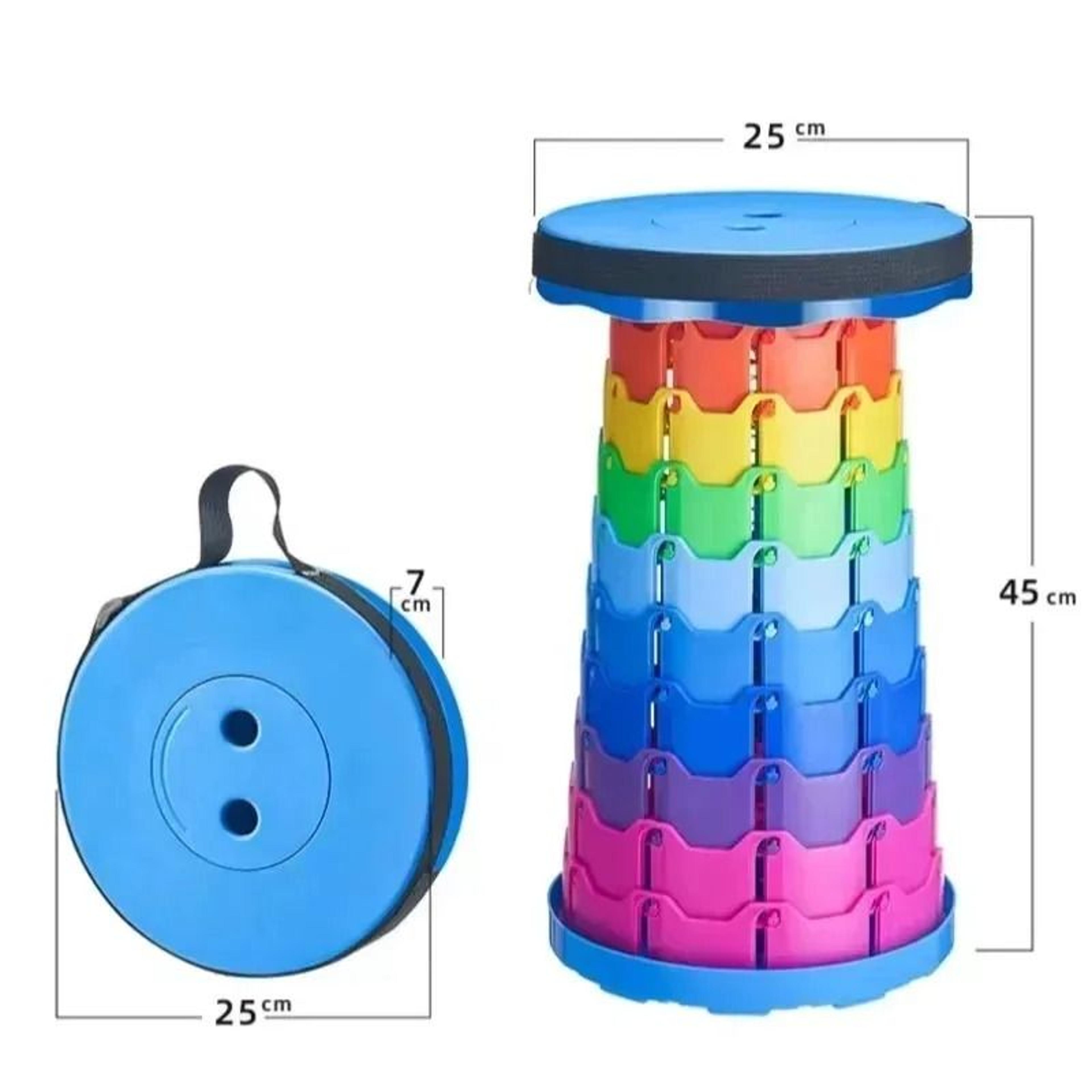 Portable Telescopic Folding Stool Adjustable Outdoor Seat 4