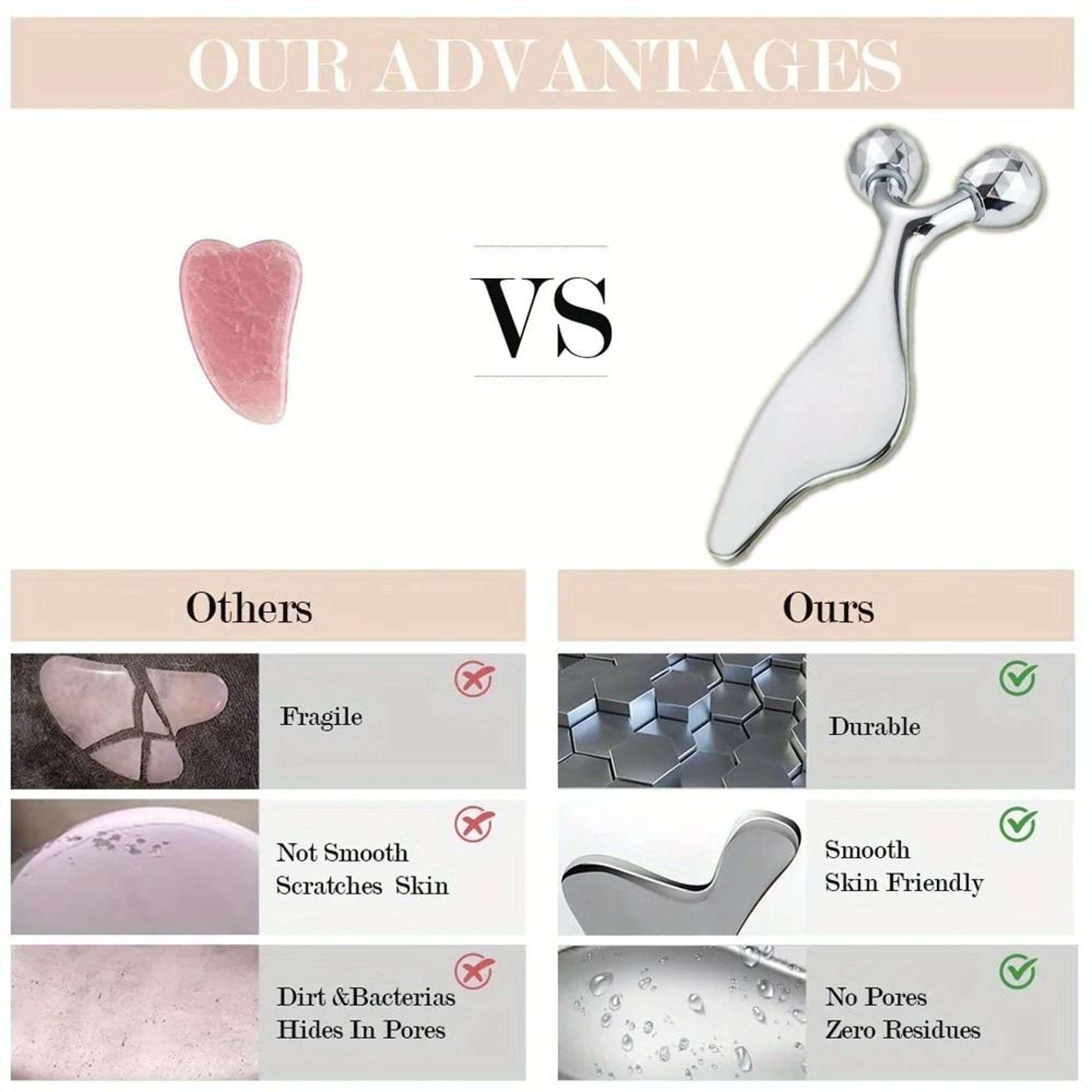2 In 1 Facial Roller And Gua Sha Massage Tool 5