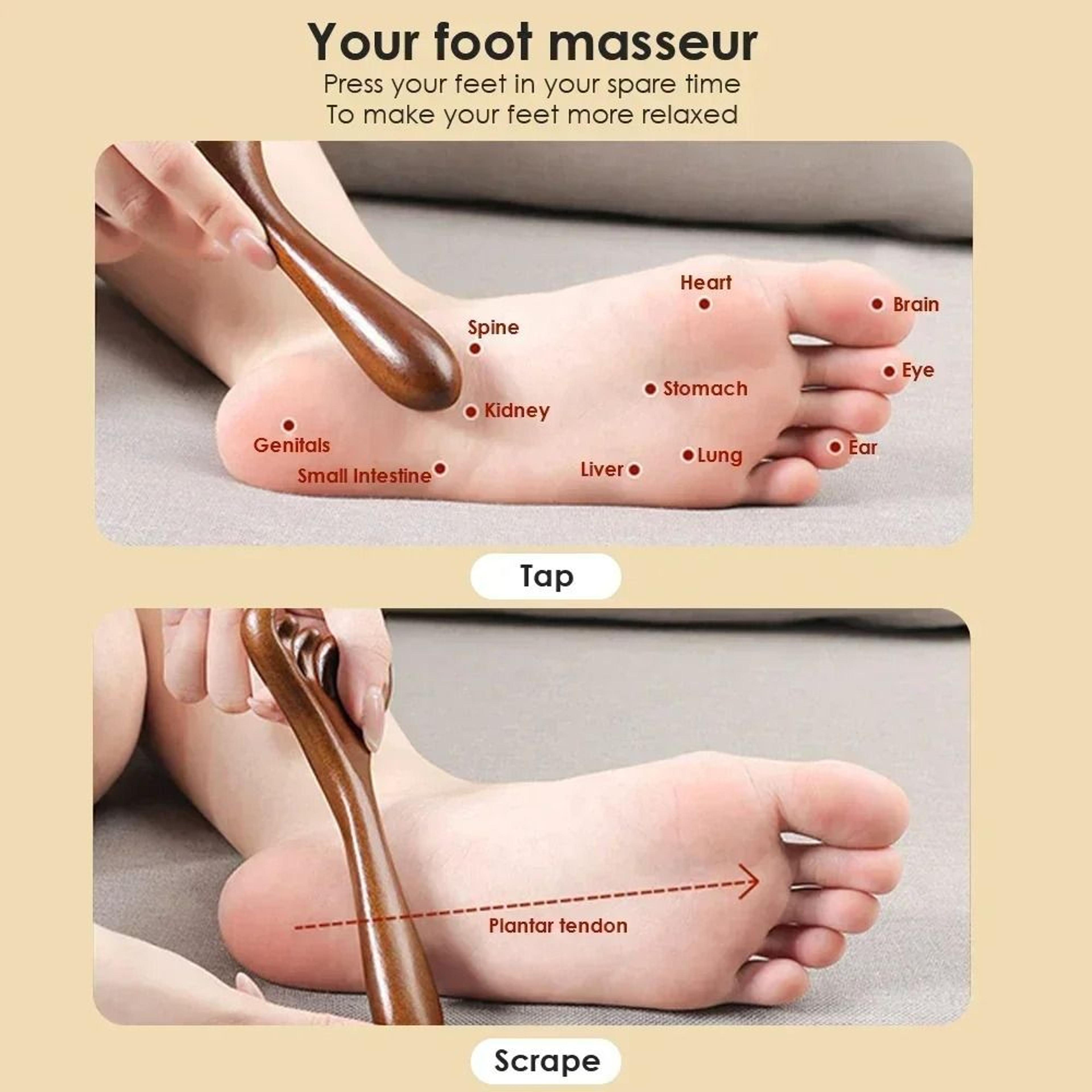 Natural Sandalwood Five Claw Scalp Massager Comb For Head And Body Relaxation 4
