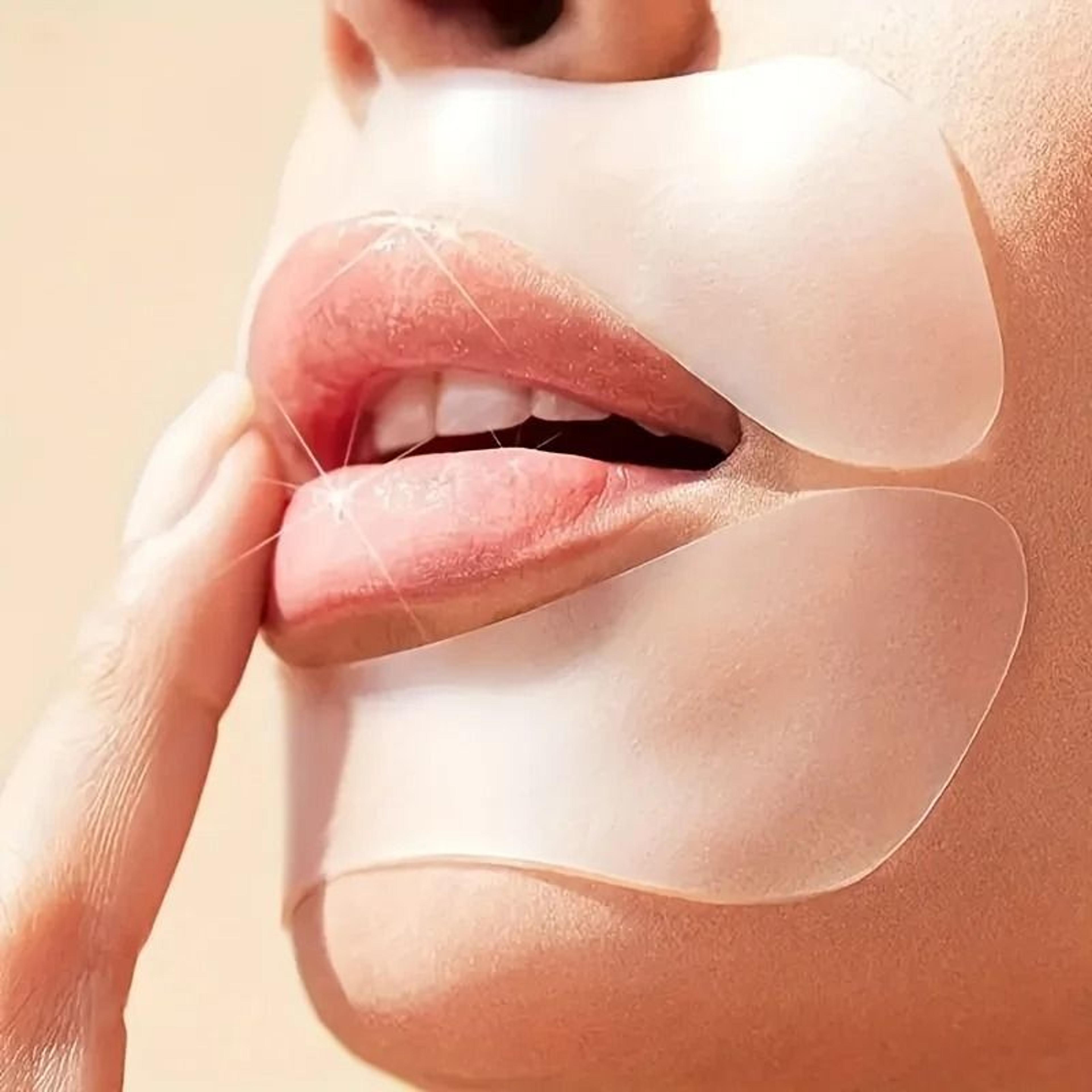 Reusable Silicone Lip Wrinkle Patches For Smile Line Smoothing 4