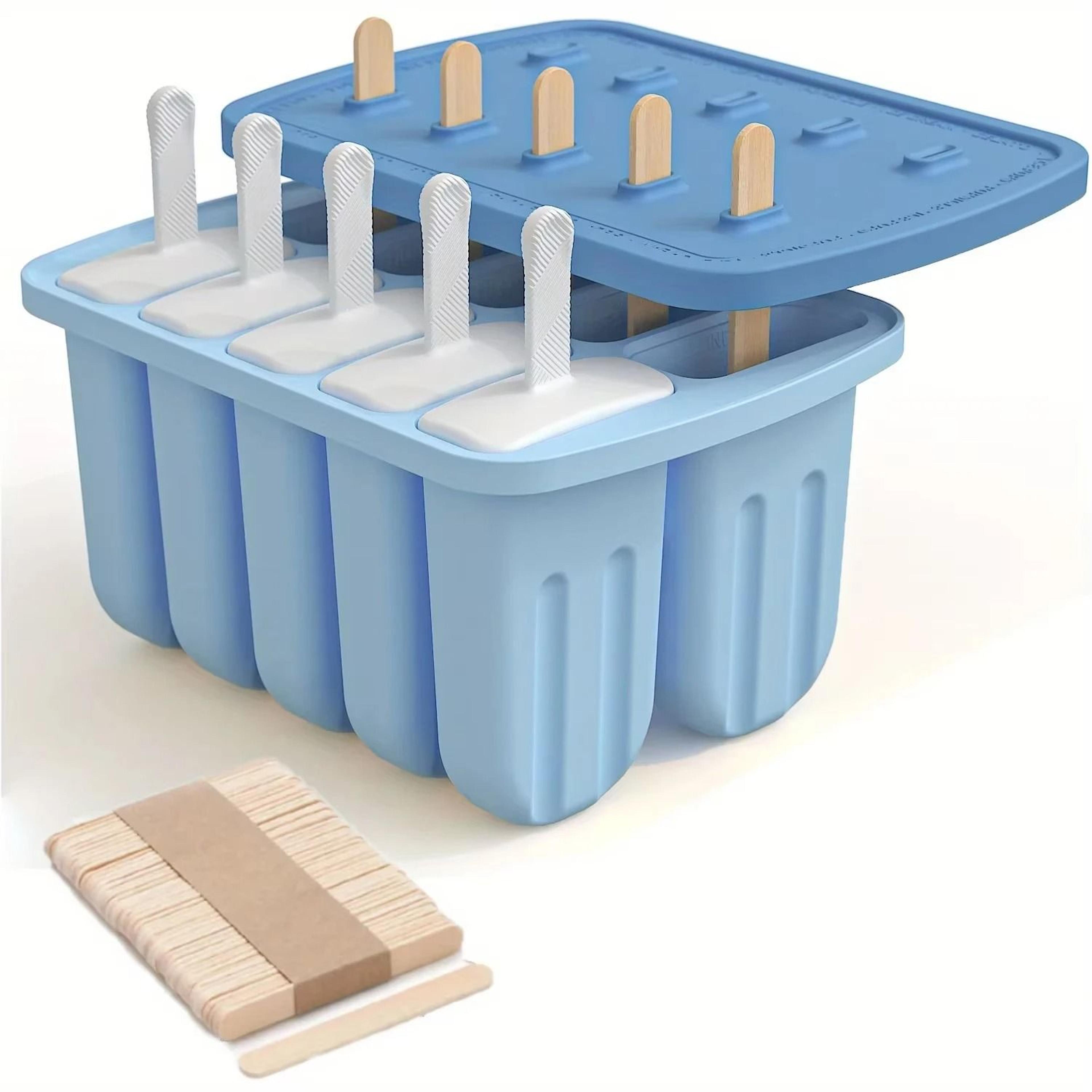 Silicone Popsicle Molds With 10 Large Ice Pop Cavities 1
