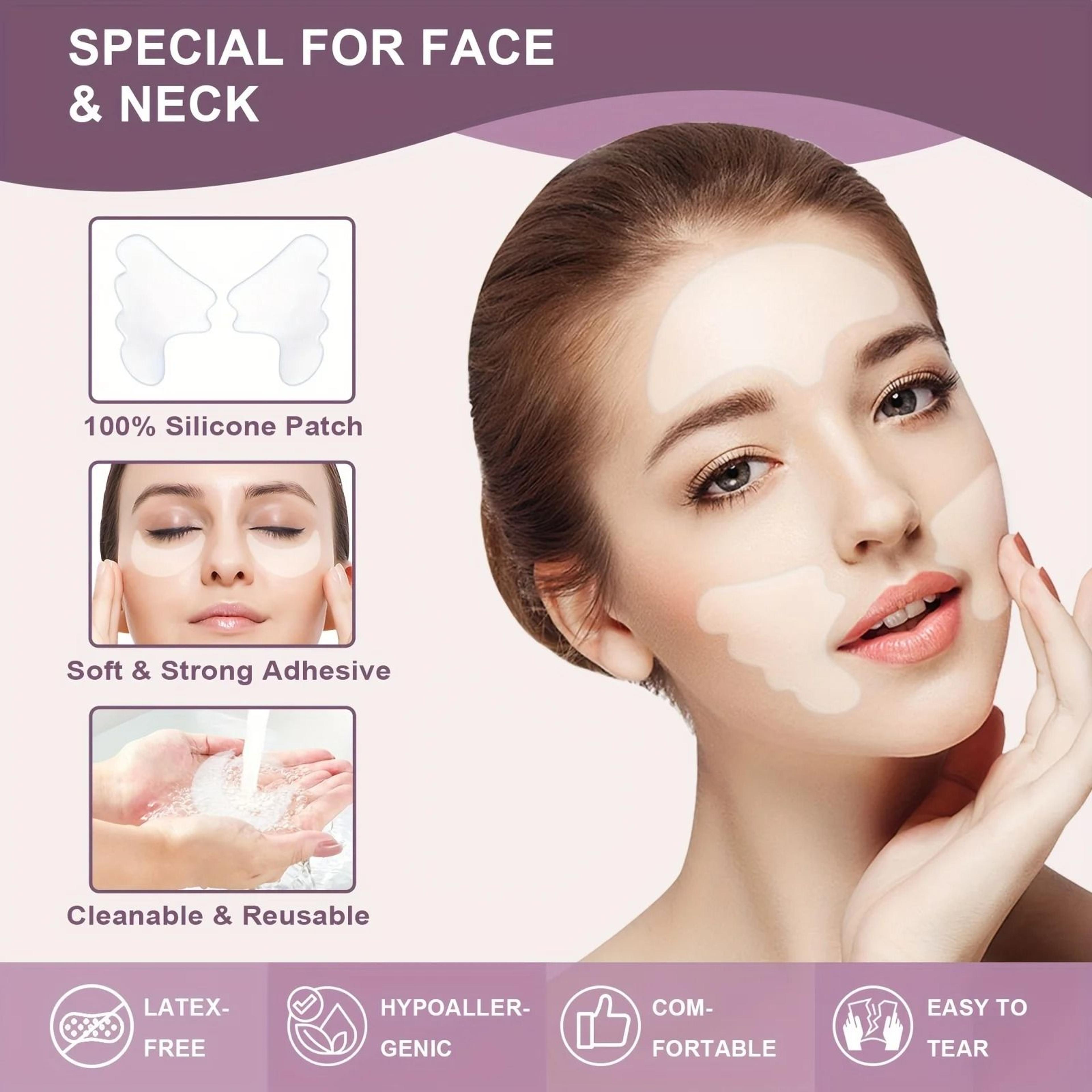 Reusable Silicone Face And Neck Care Patches 1