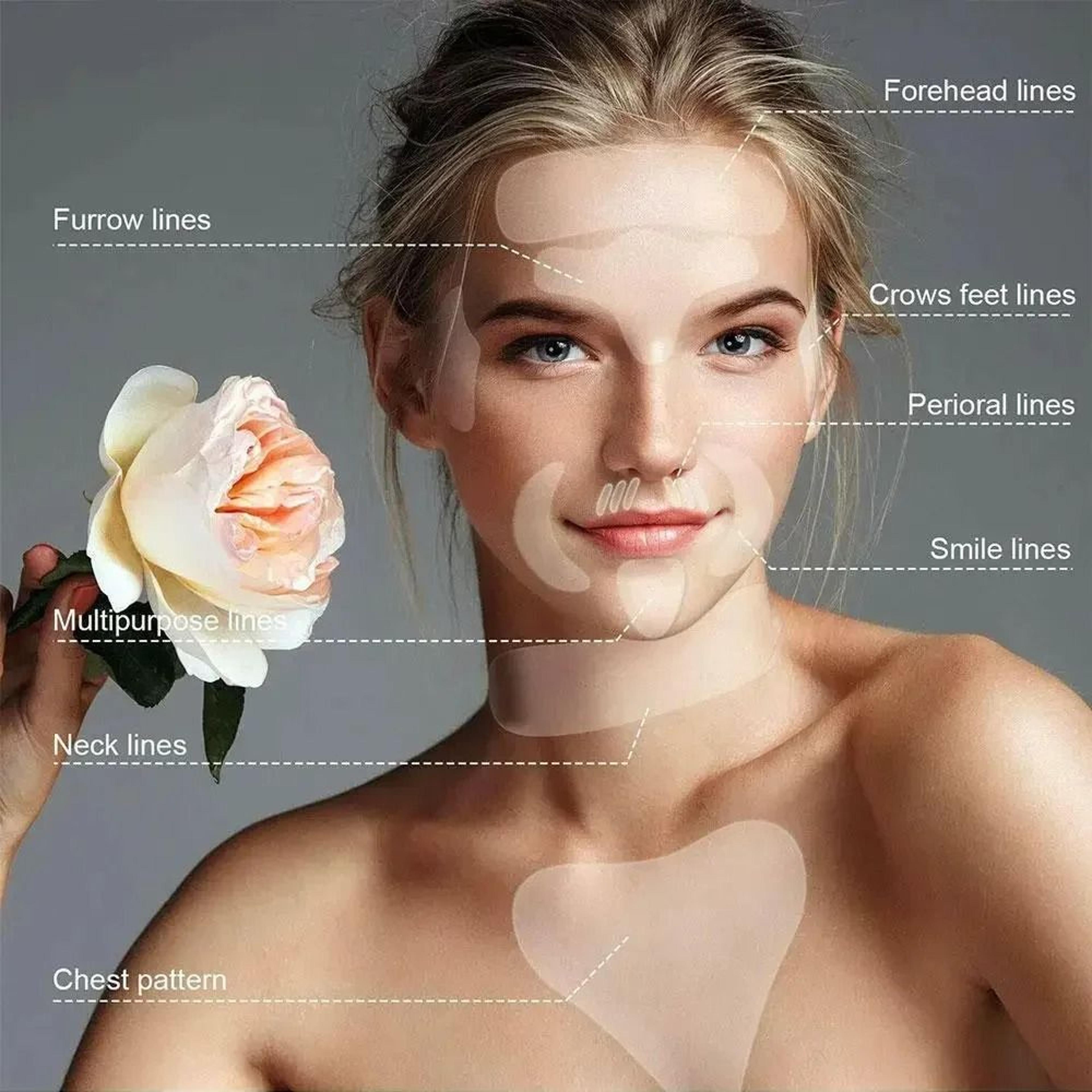 Reusable Silicone Face Patches For Wrinkle Prevention And Skin Smoothing 1