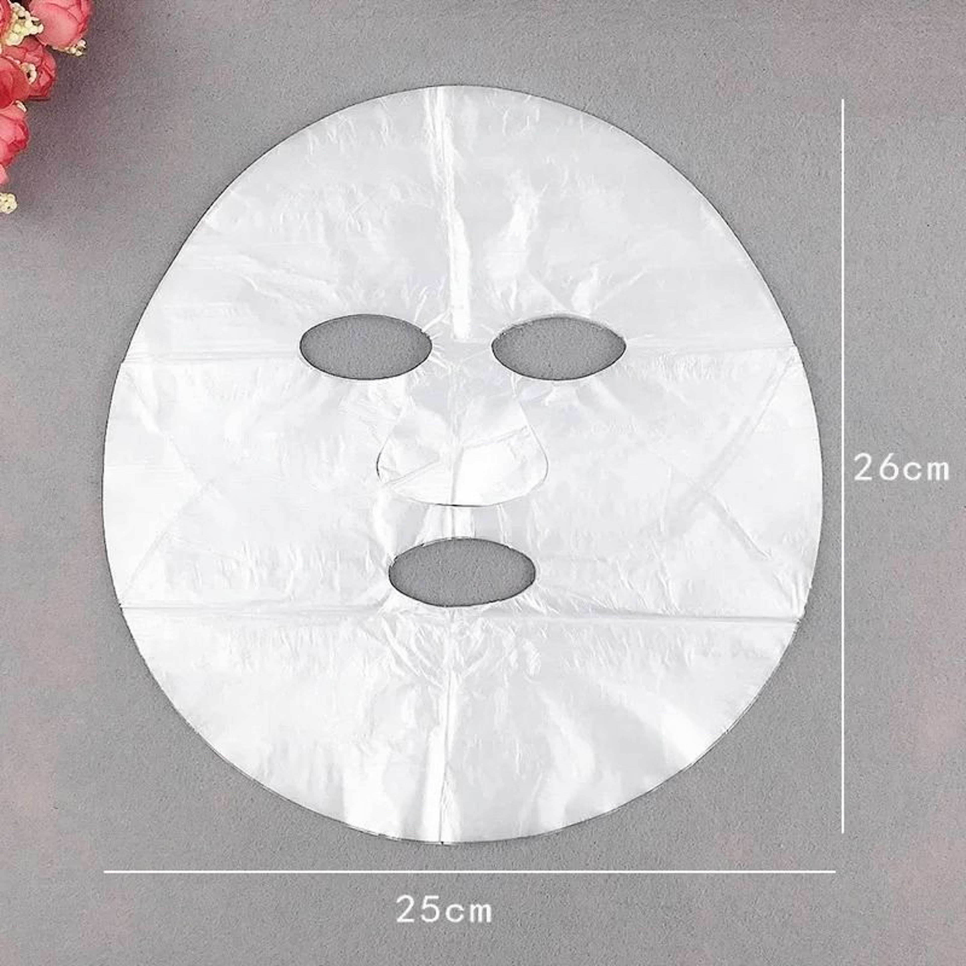 Disposable Facial Plastic Wrap Masks For Face And Neck 2