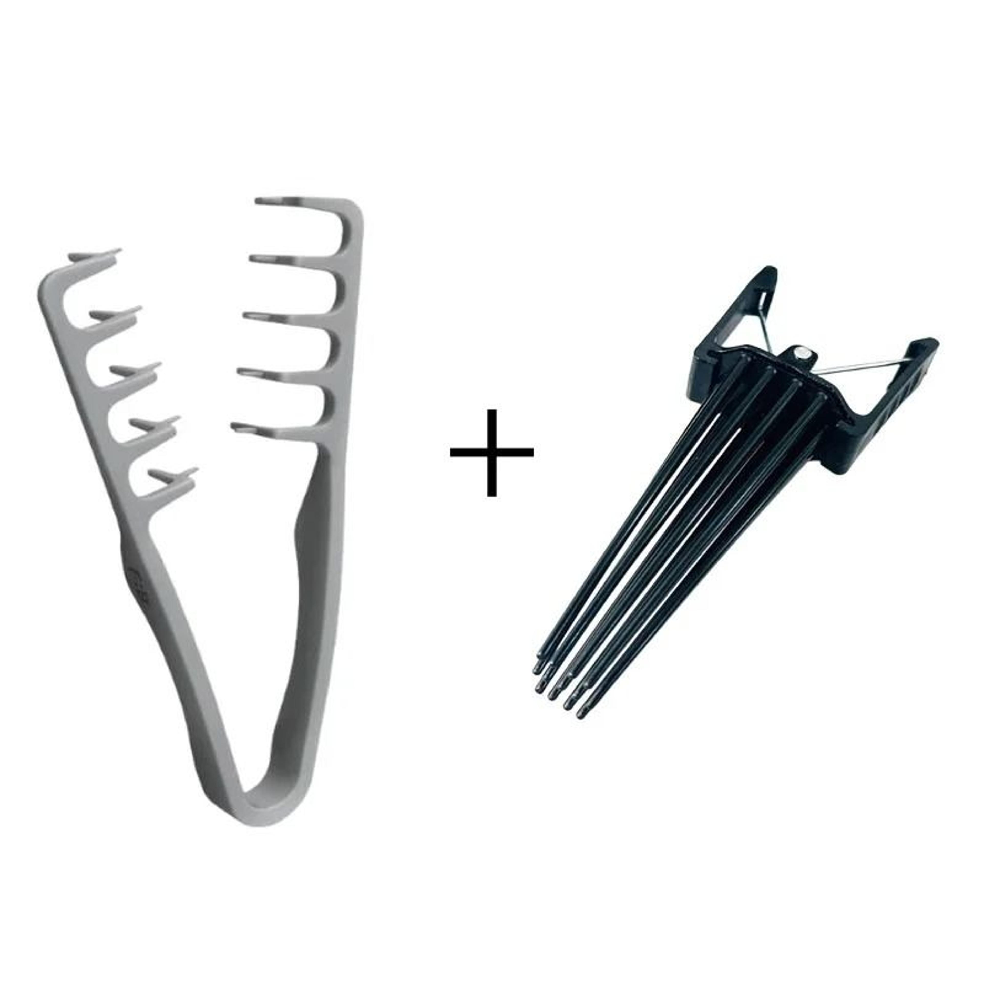 Fluffy Hair Root Styling Clip And Texture Comb Set 5