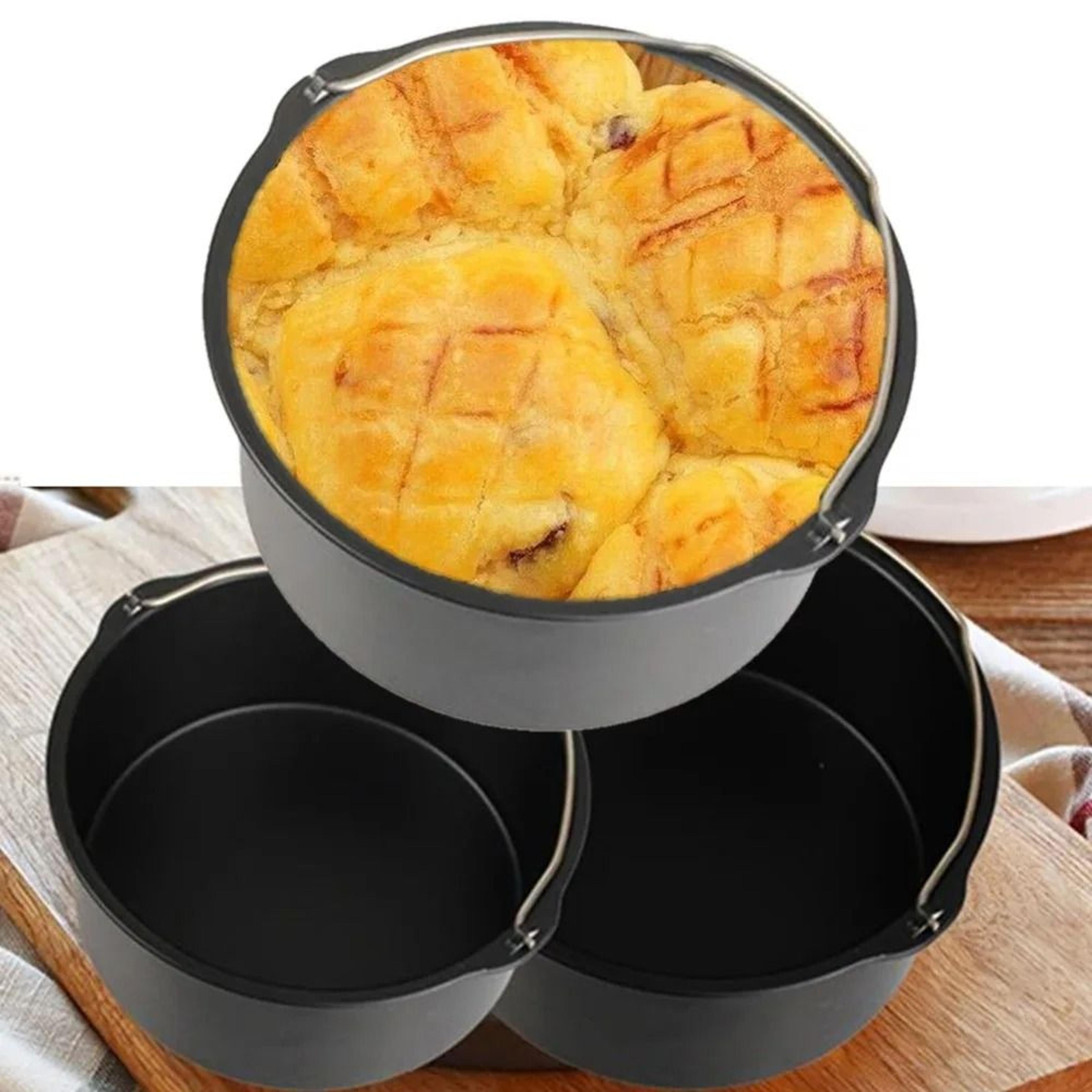 Non Stick Air Fryer Baking Pan For Cakes And Pizza 4