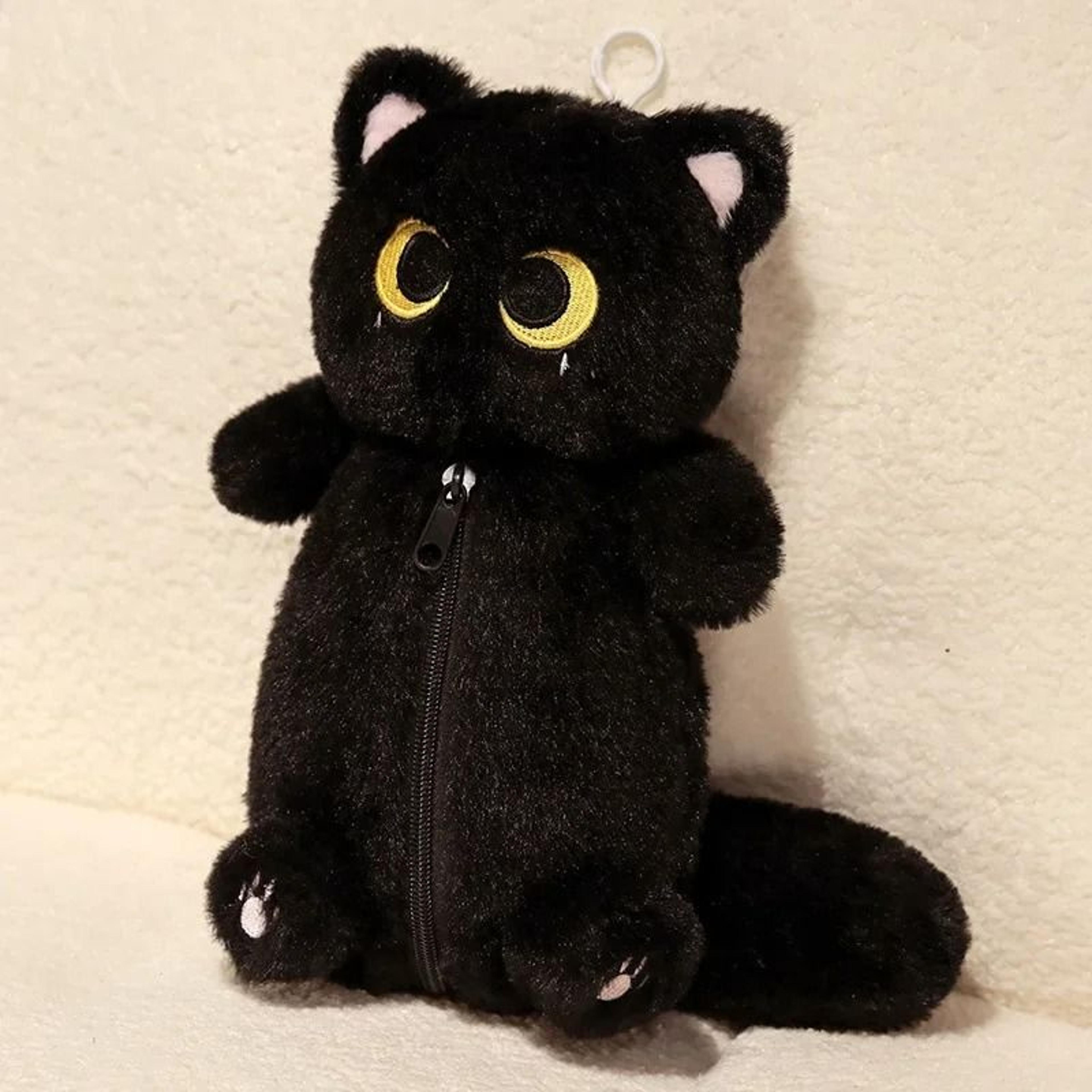 Plush Cat Pencil Case Large Capacity Stationery Bag 6
