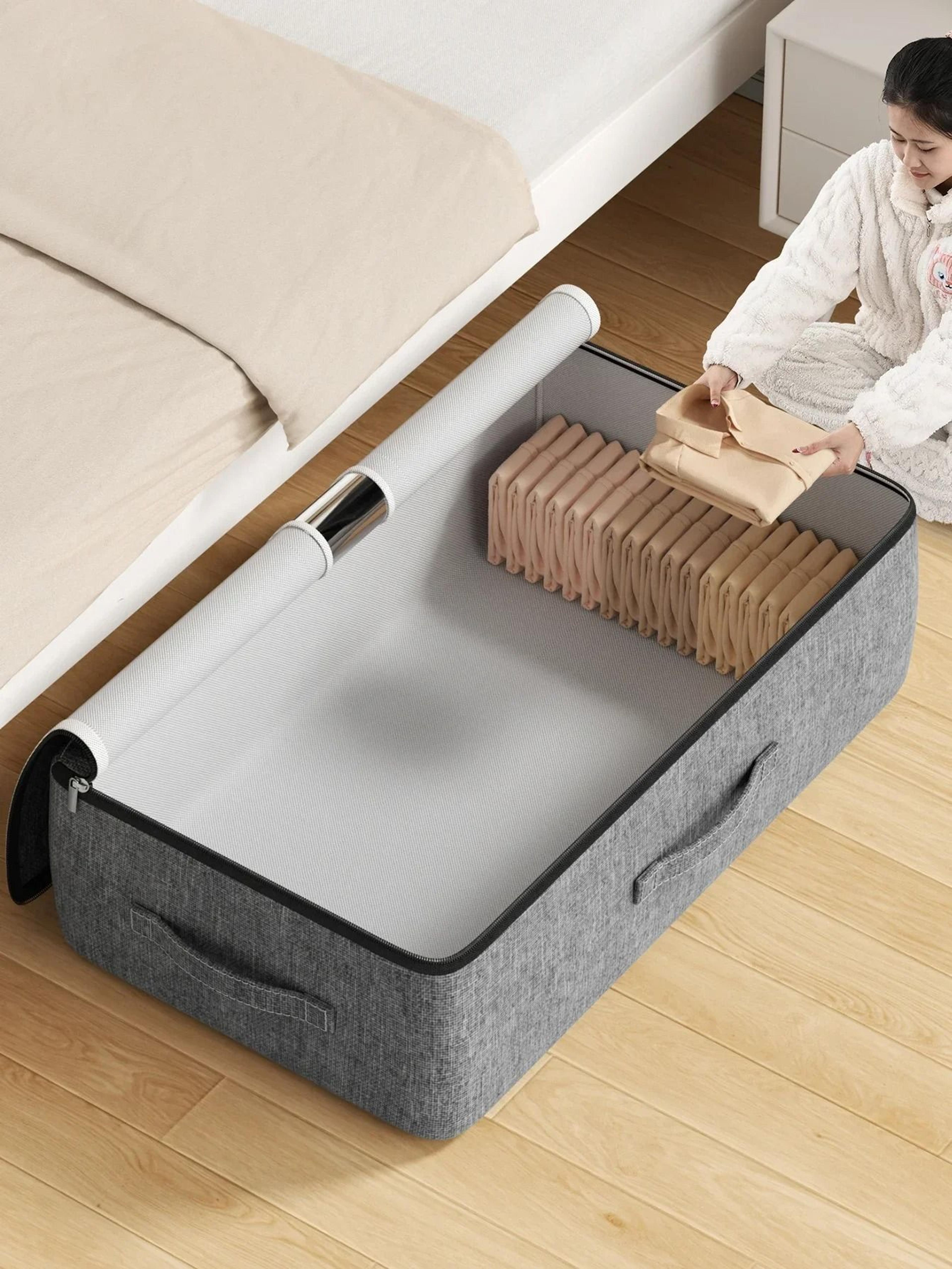 Extra Large Underbed Clothing Storage Bag With Lid 0