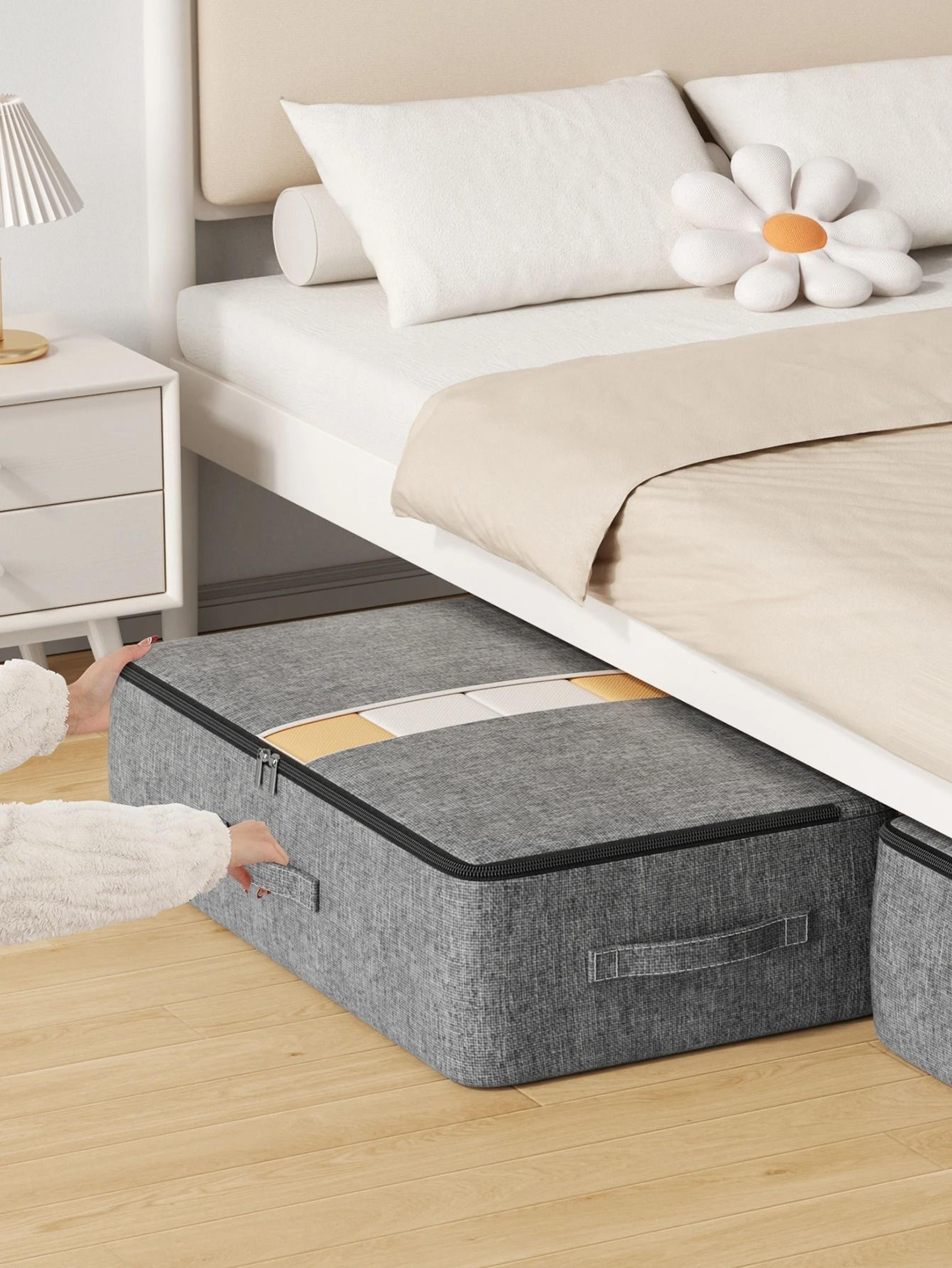 Extra Large Underbed Clothing Storage Bag With Lid 2