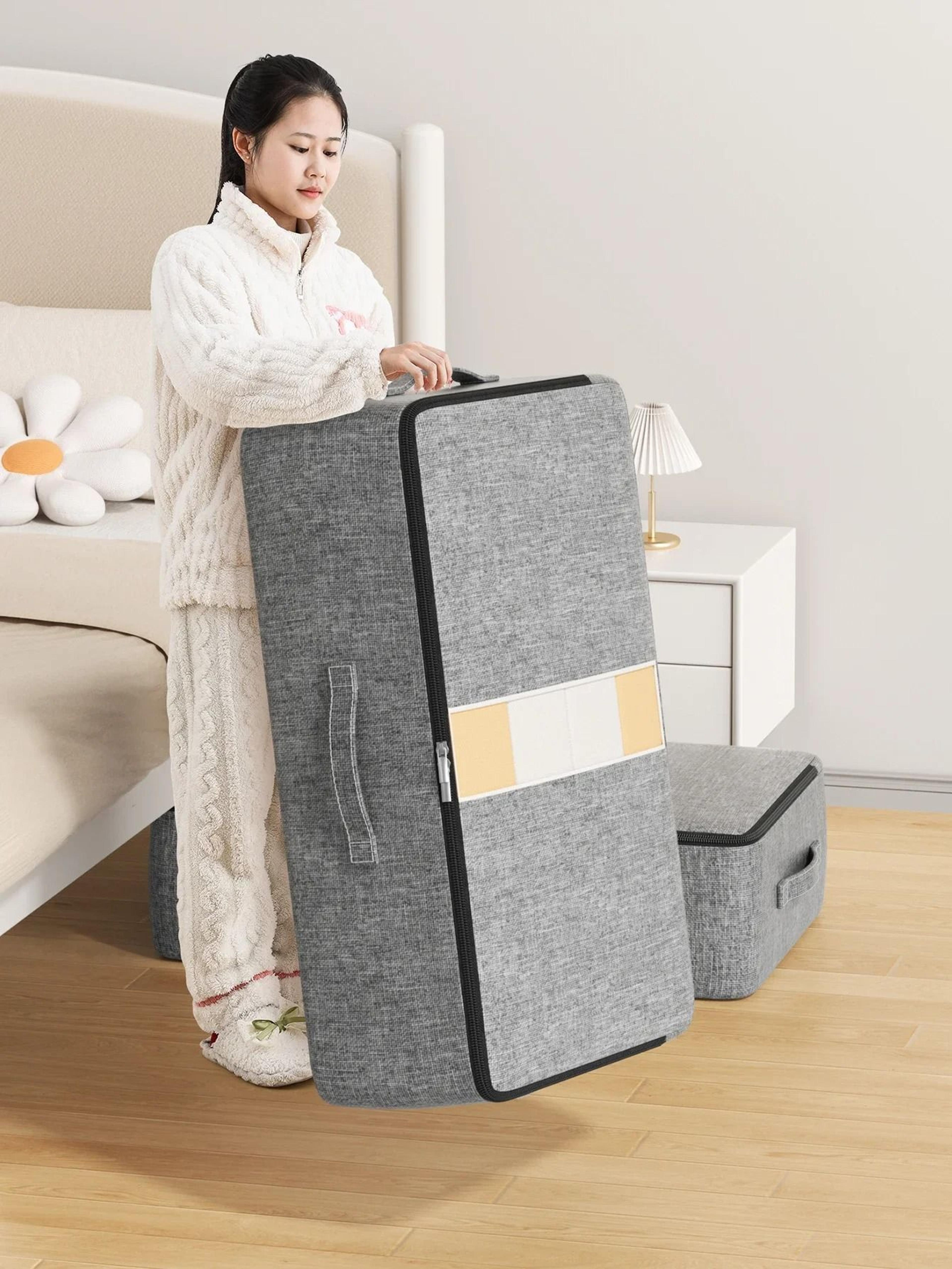 Extra Large Underbed Clothing Storage Bag With Lid 5