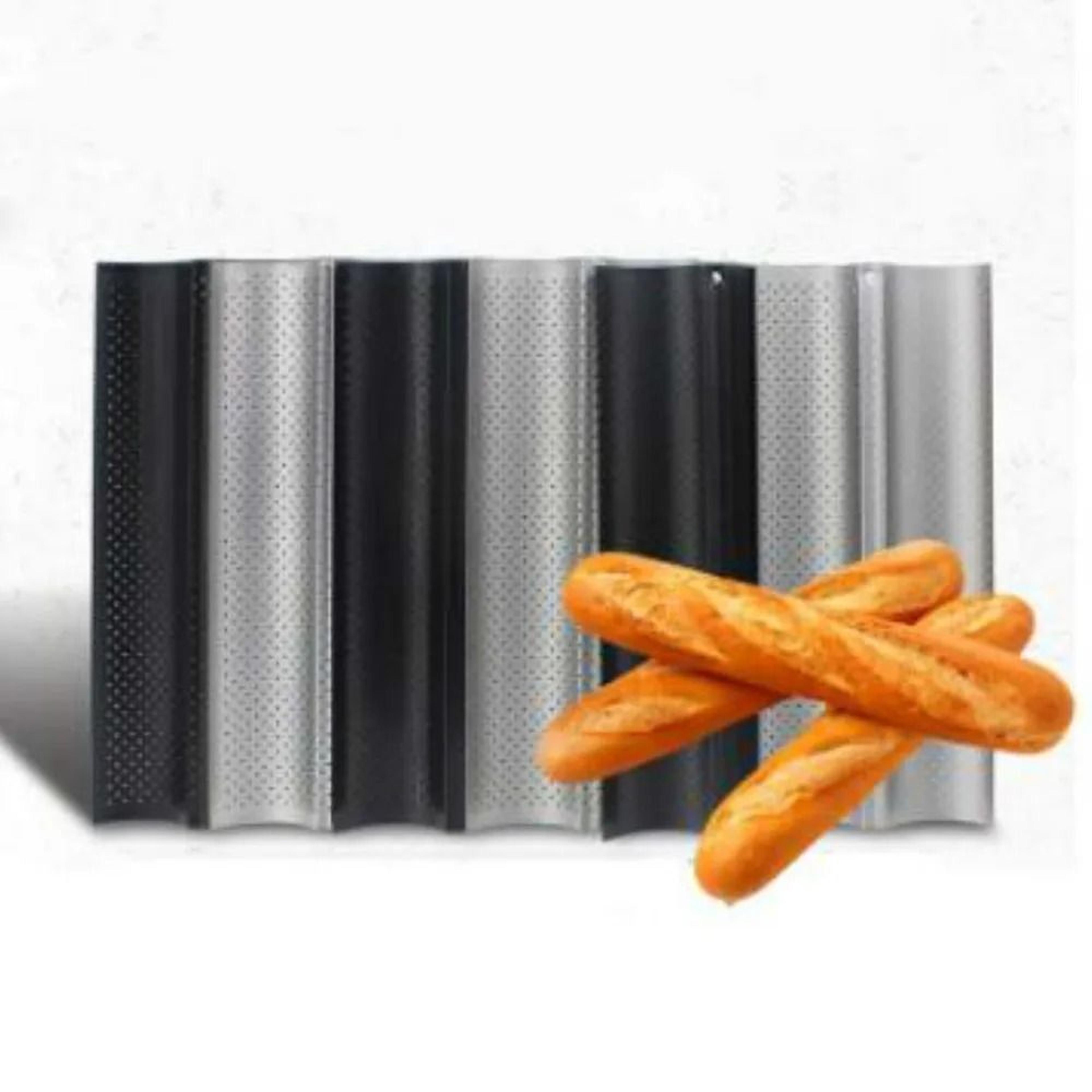 Non Stick Baguette Bread Pan With Perforated Design For Crispy Loaves 5