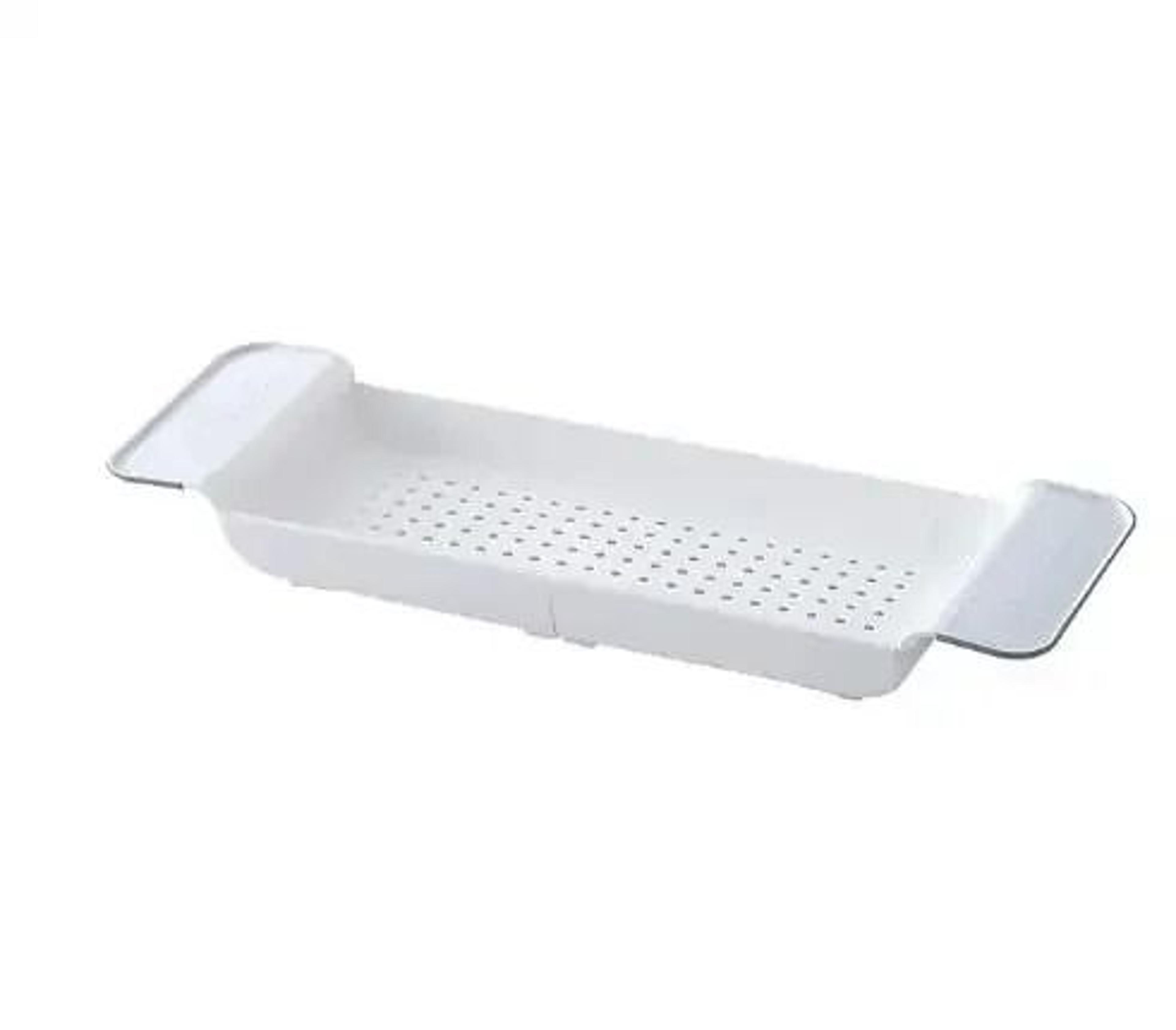 Extendable Bathtub Shelf Tray With Storage Organizer 5