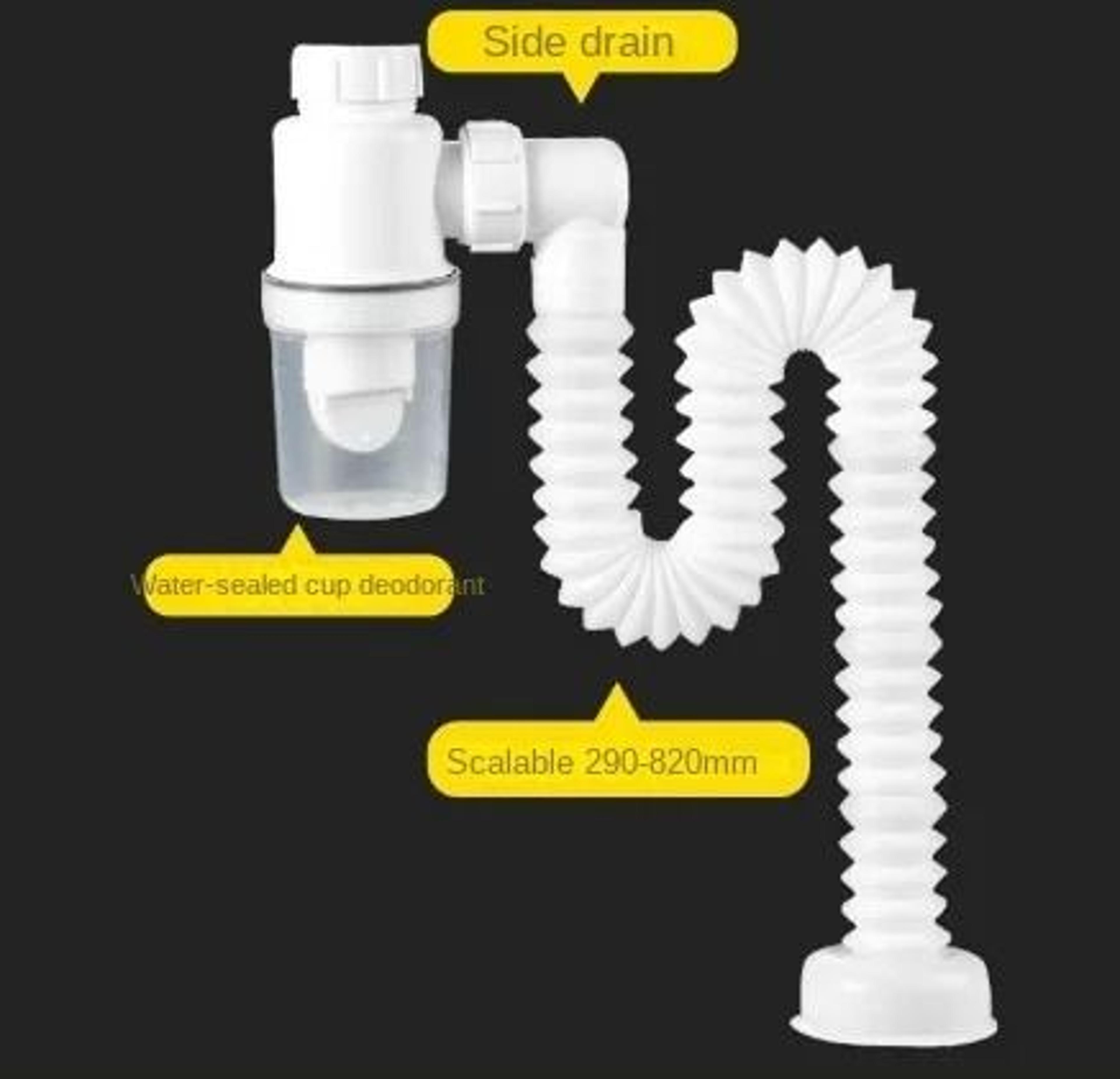 Flexible Sink Drain Deodorant Hose With Strainer 6