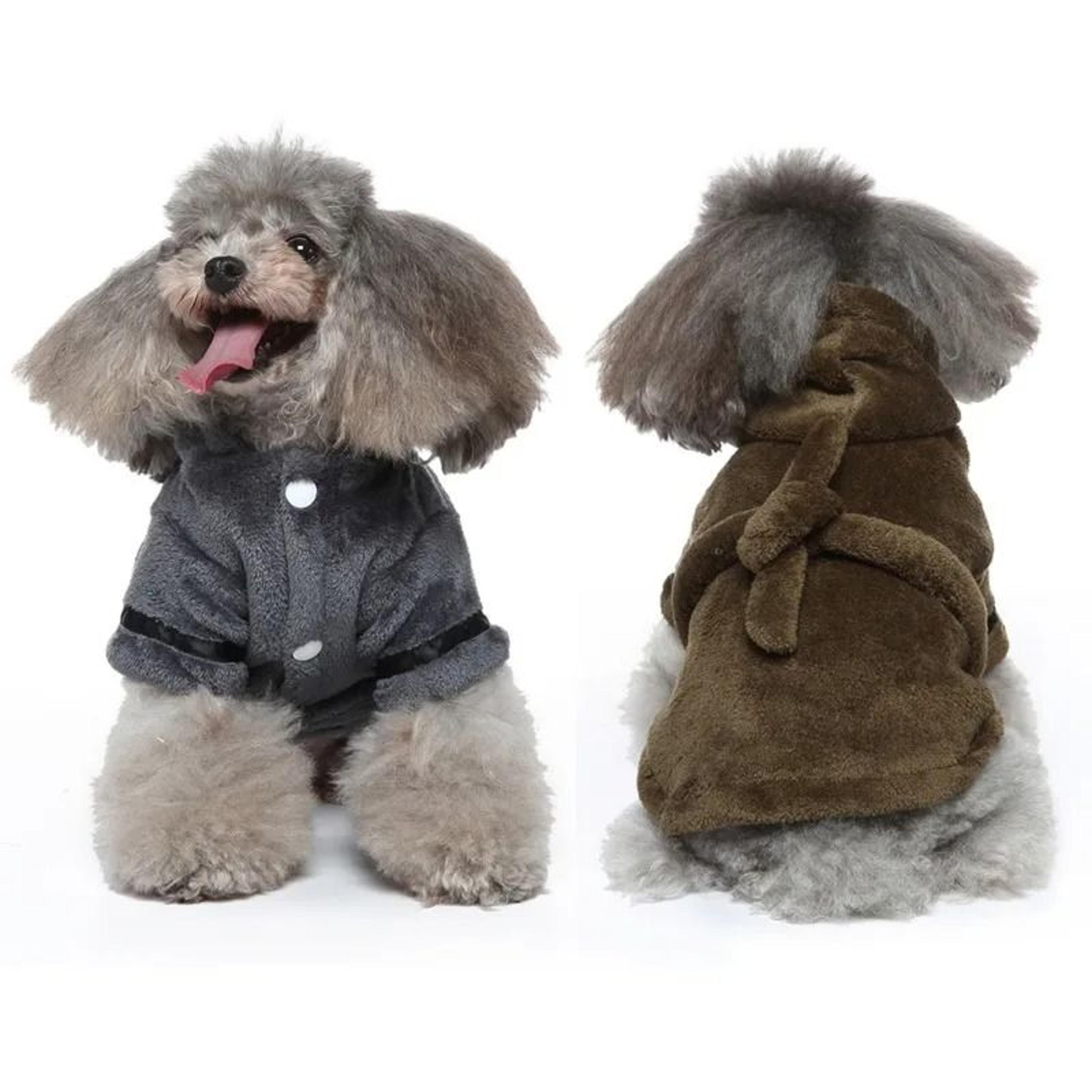 Hooded Dog Bathrobe Drying Towel Pajamas For Small And Medium Pets 2