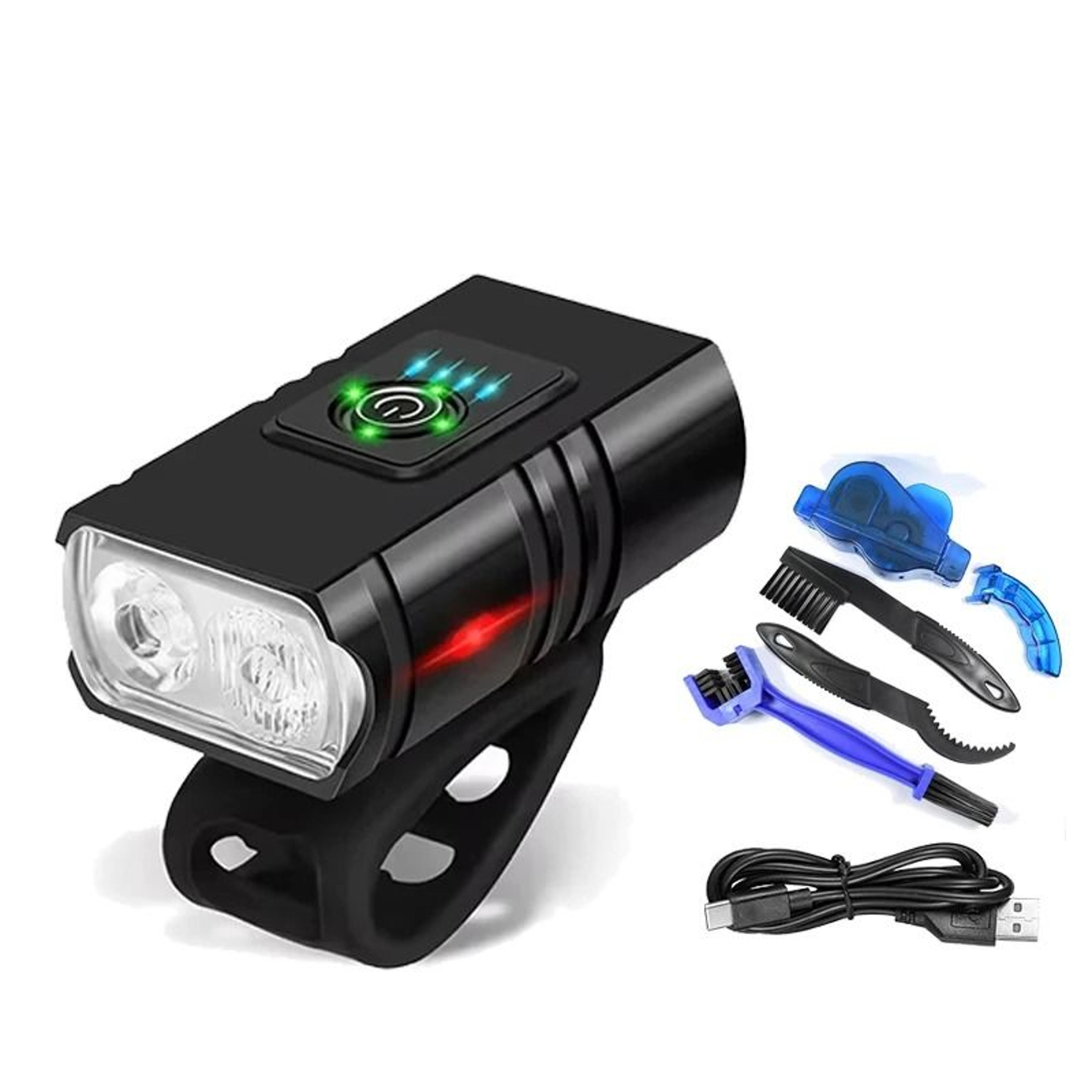USB Rechargeable T6 LED Bicycle Front Light For Night Riding 7
