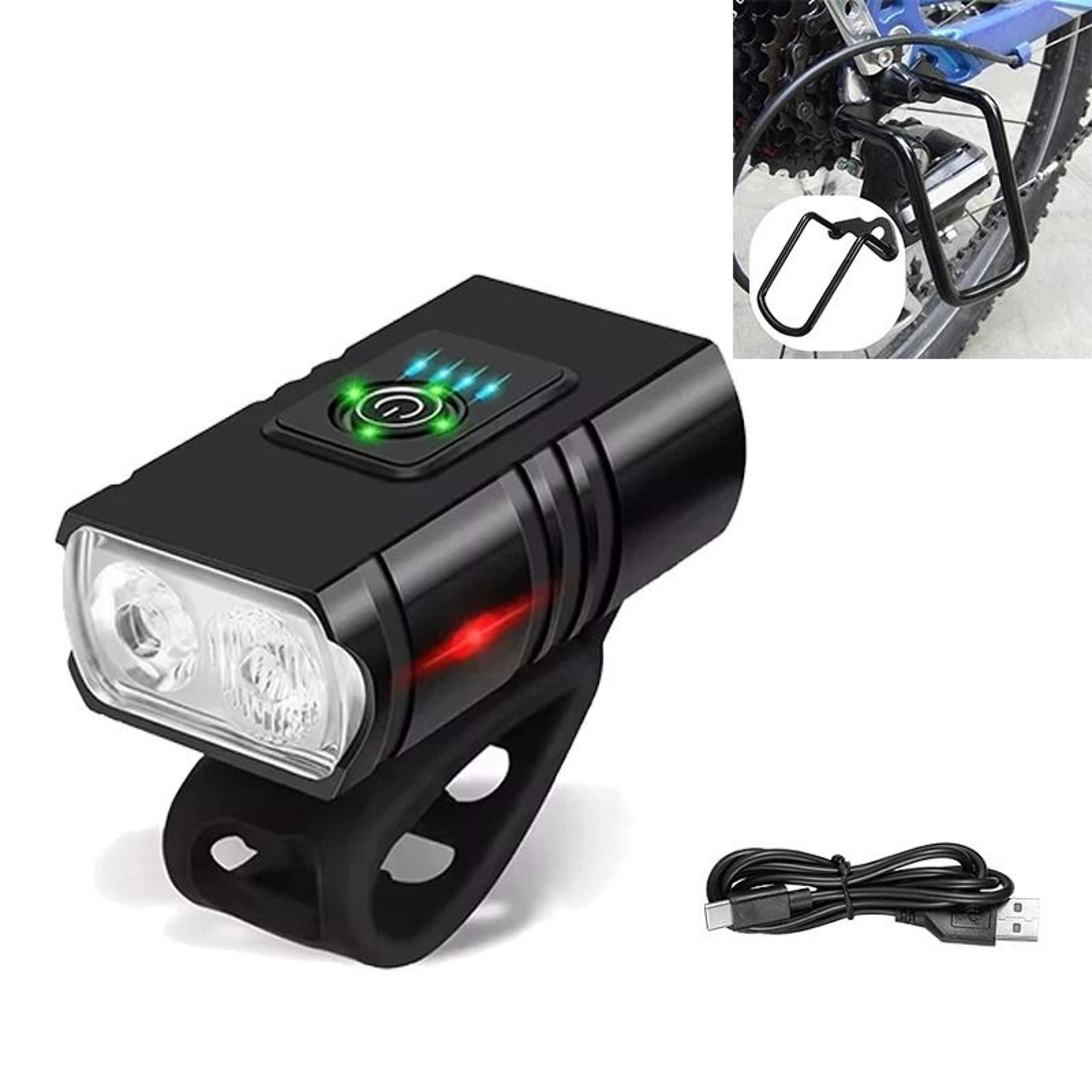 USB Rechargeable T6 LED Bicycle Front Light For Night Riding 12