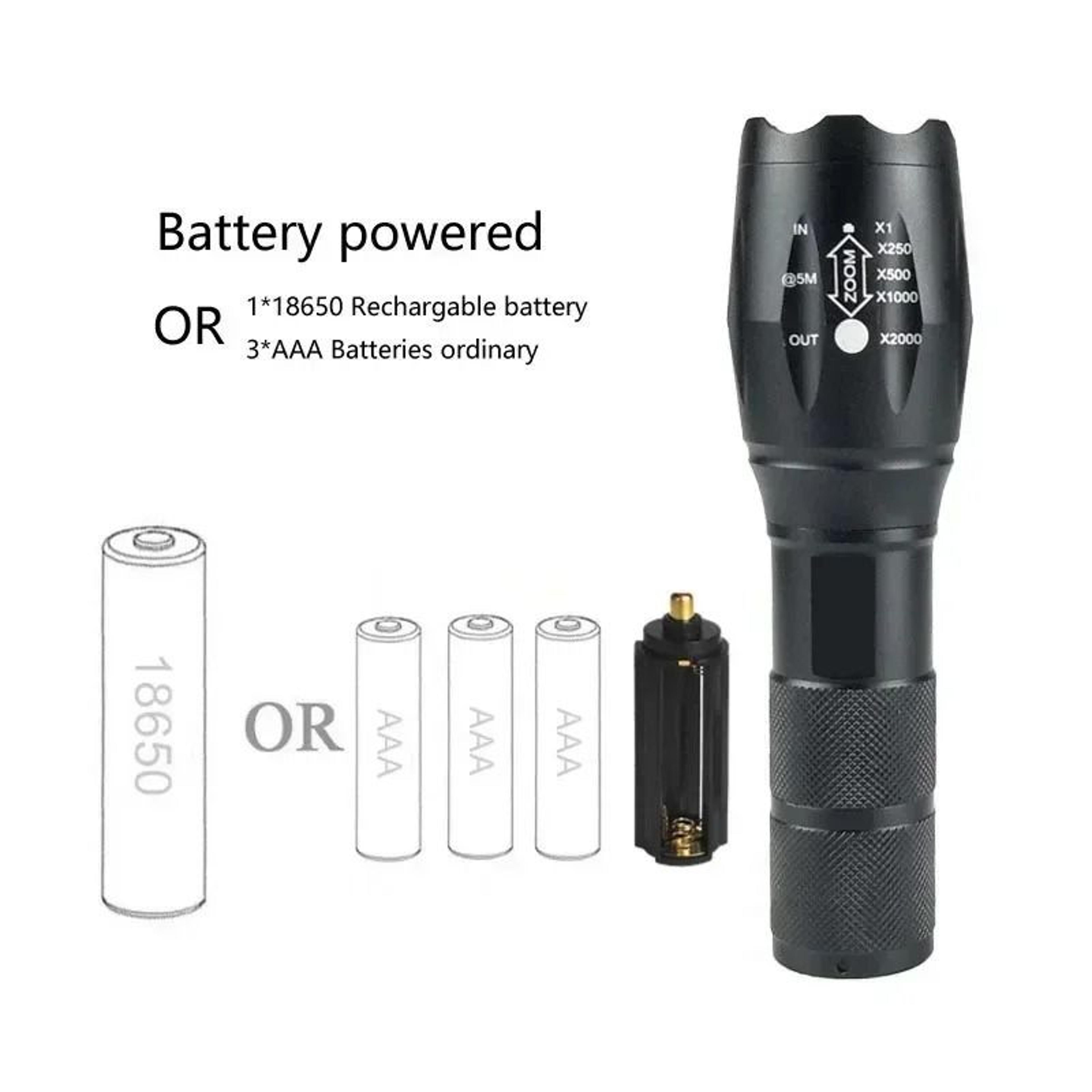 Ultra Bright Zoomable LED Flashlight For Camping And Outdoor Use 4