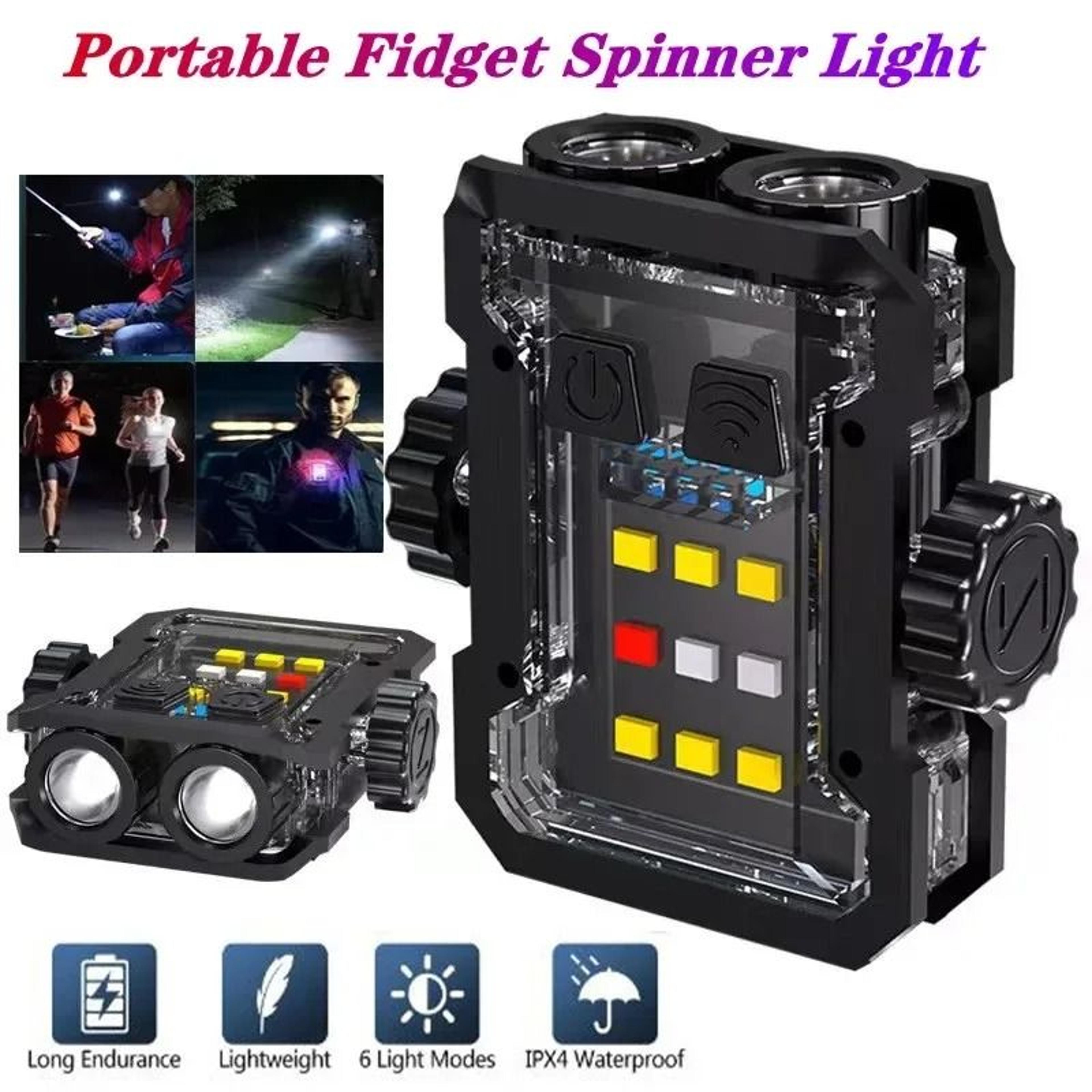 Portable Mini Keychain LED Flashlight With RGB Light 1