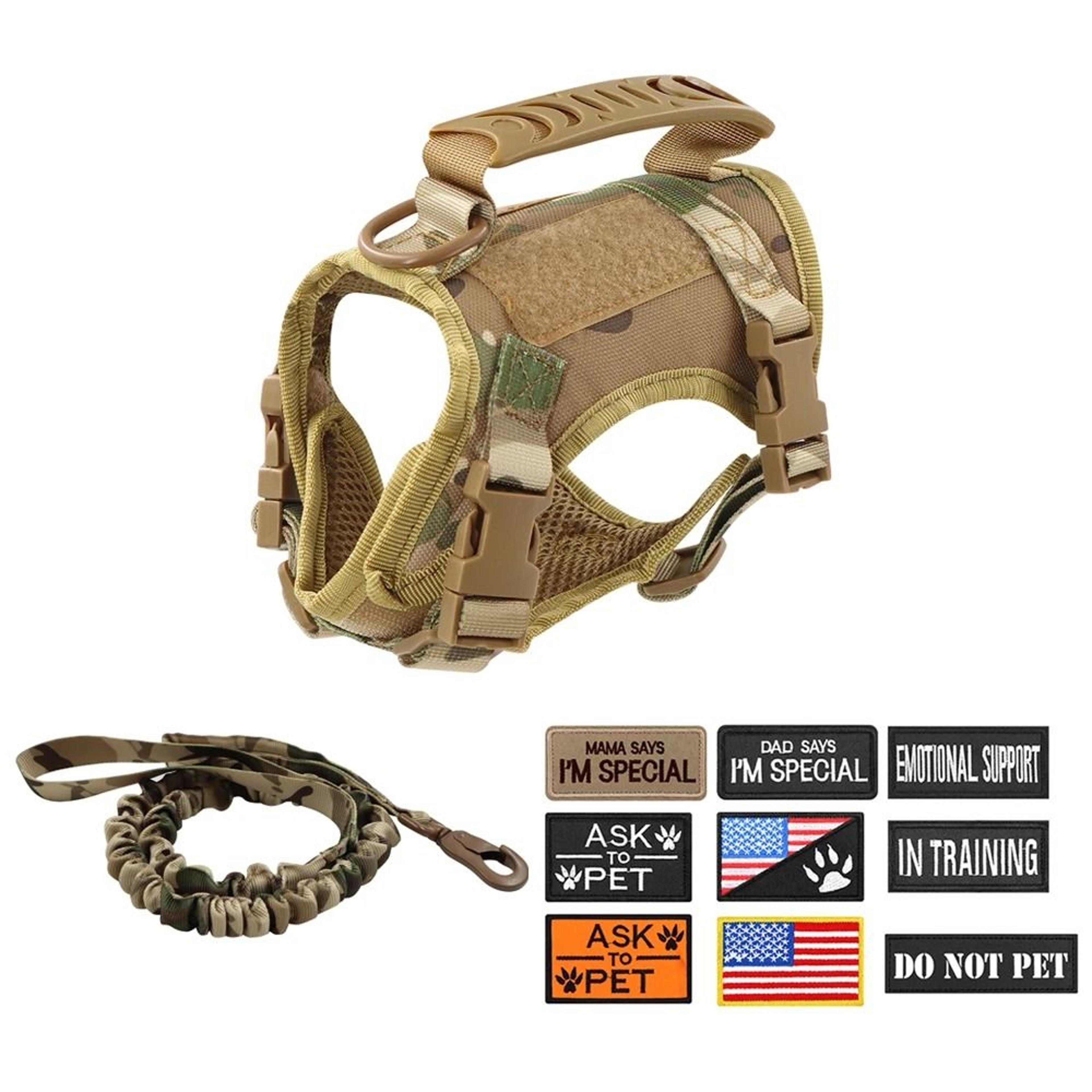 Tactical Cat Harness Leash Set With Patches And Handle 10
