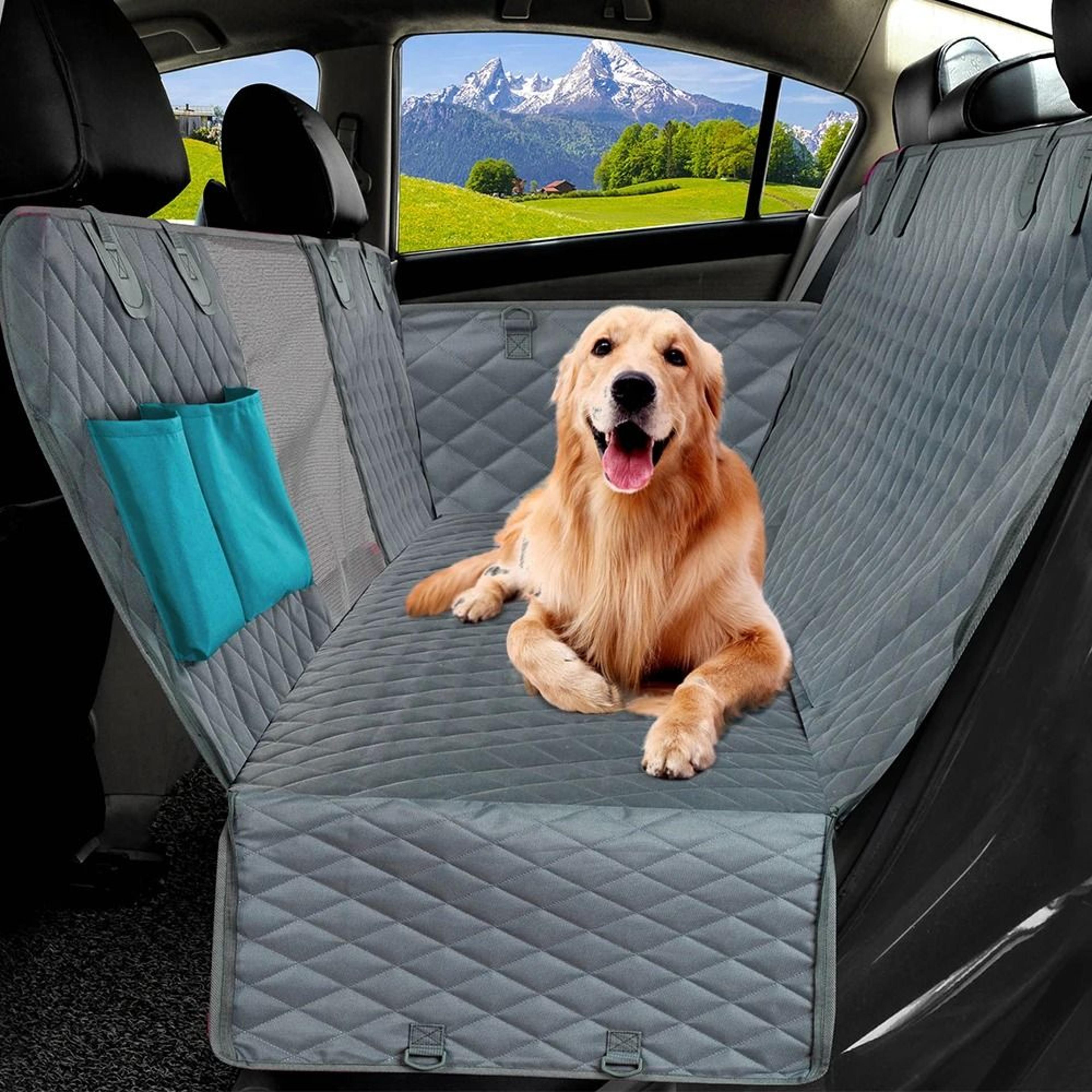 Waterproof Dog Car Seat Cover Hammock For Rear Seat Protection 1