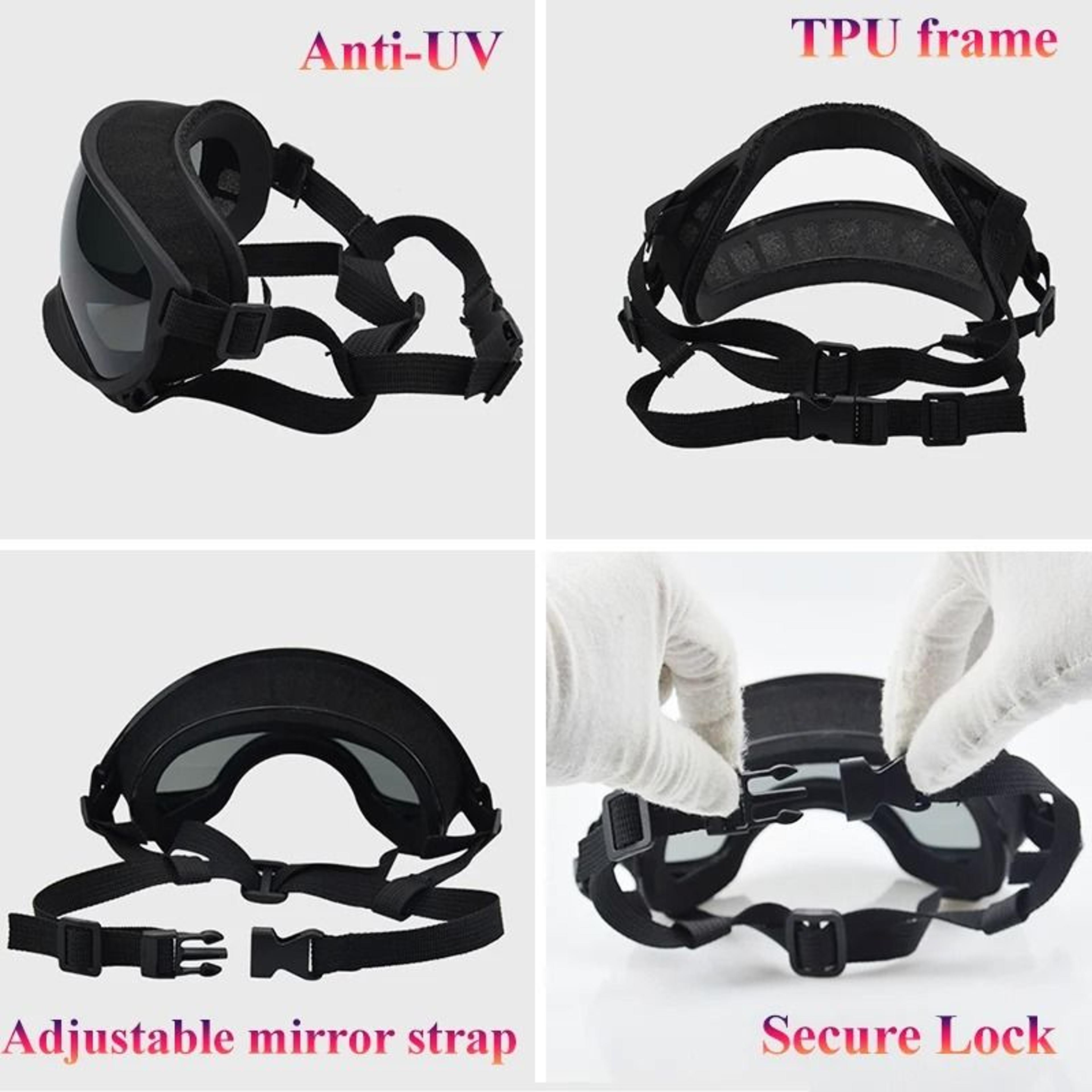 Anti UV Dog Goggles Sunglasses For Windproof Outdoor Eye Protection 5
