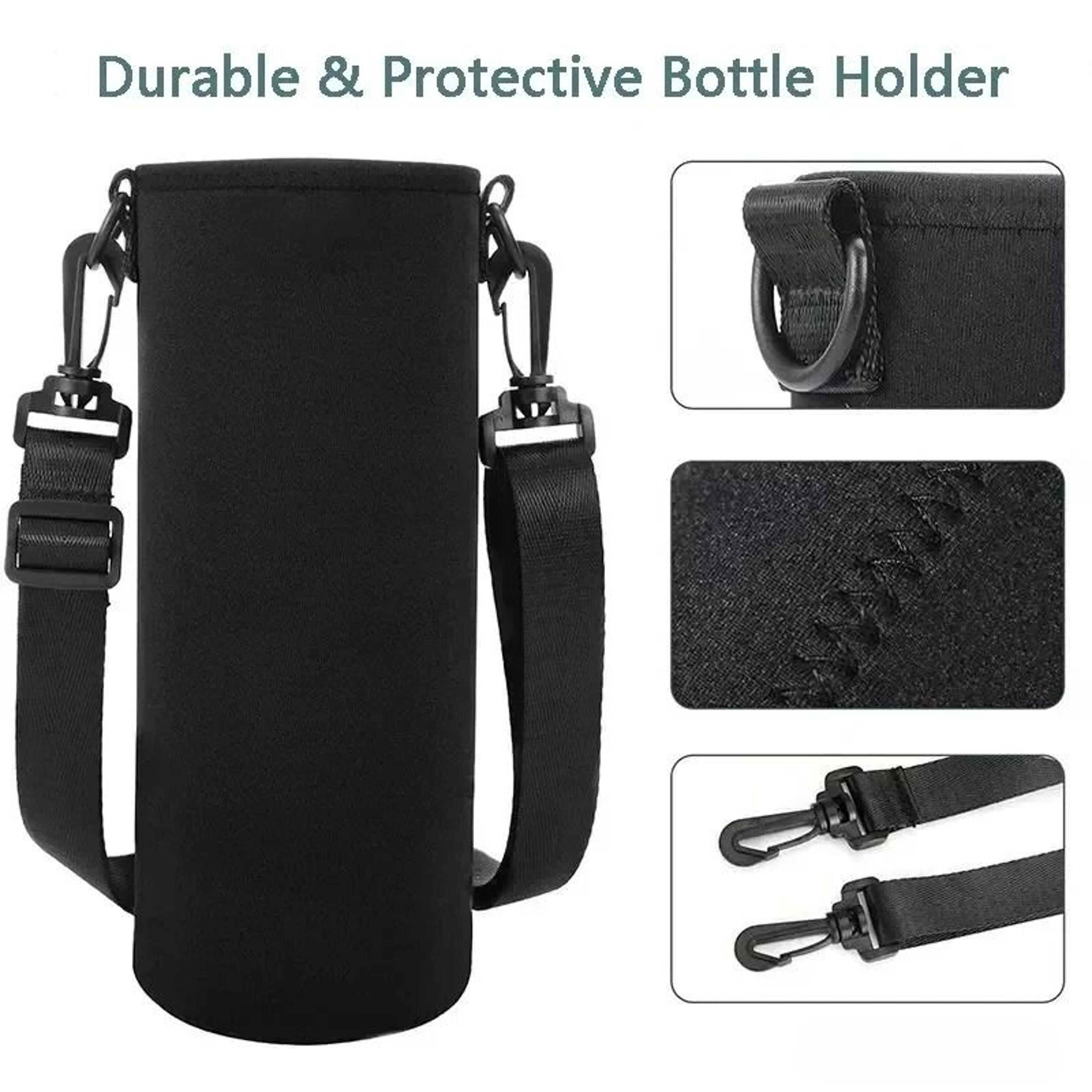 Portable Neoprene Water Bottle Holder Pouch With Adjustable Strap For Travel 1