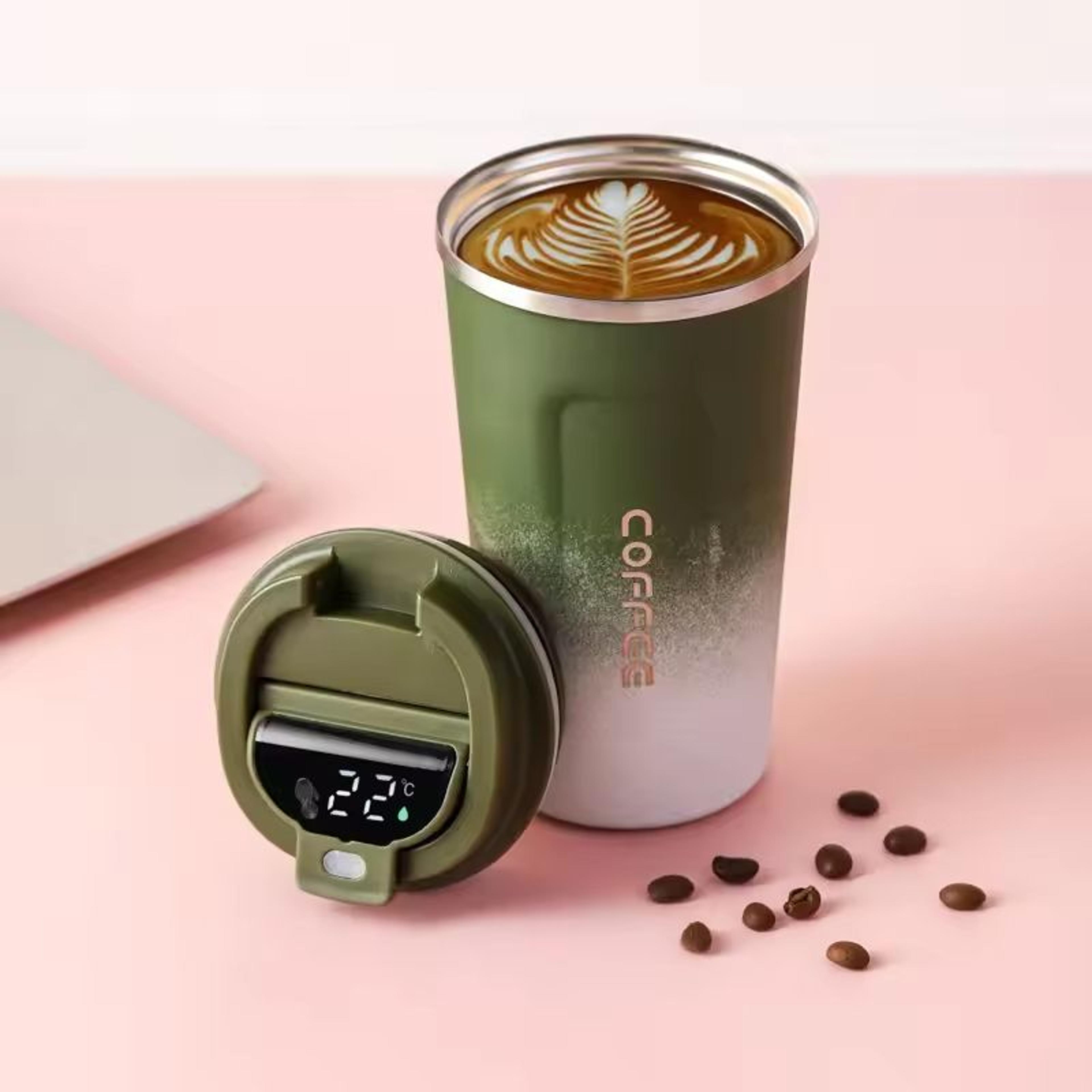 Intelligent Digital Temperature Display Travel Coffee Mug With Vacuum Insulation 9