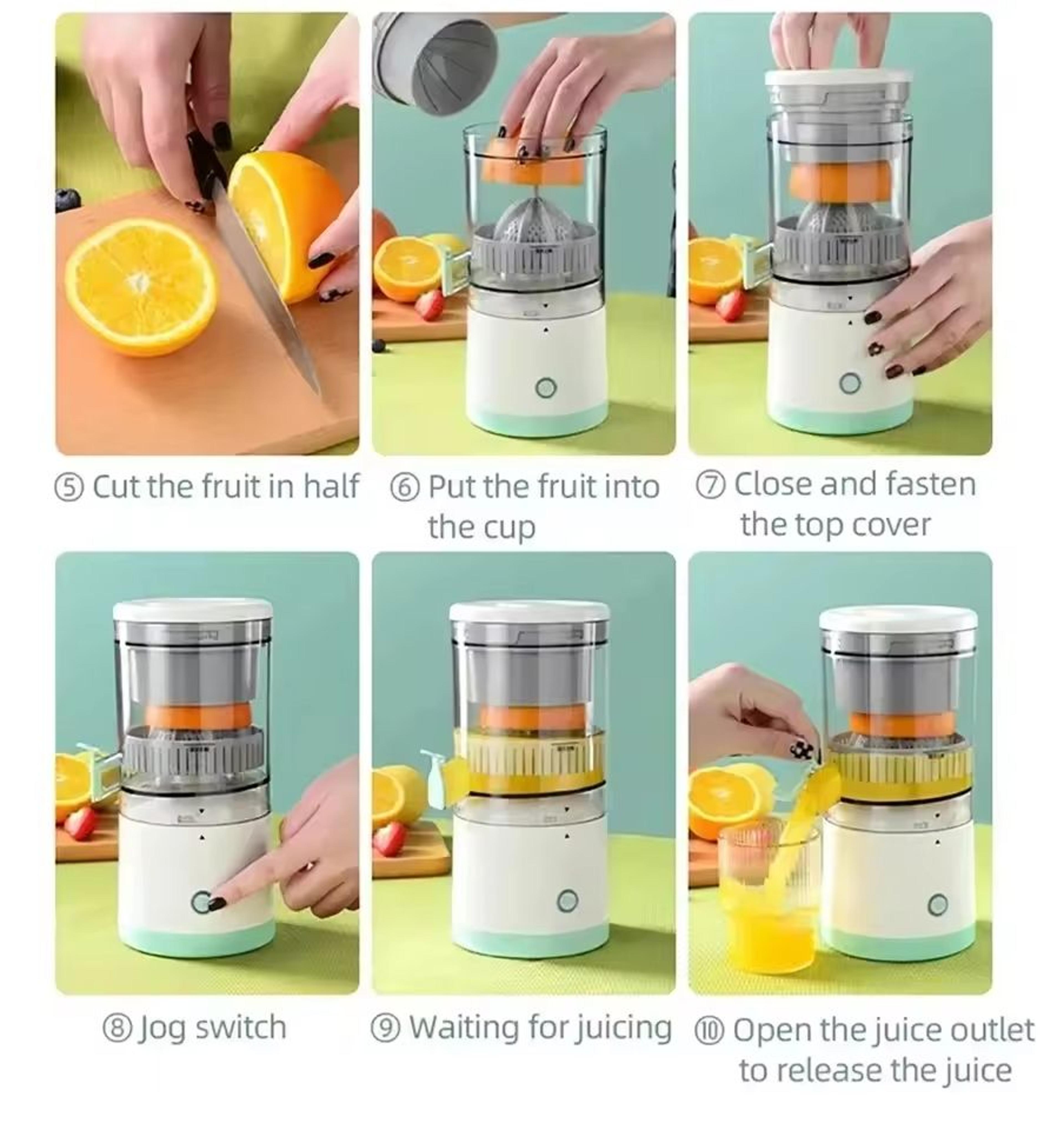 Portable USB Rechargeable Electric Juicer Cup For Fresh Citrus And Fruit Juice 3