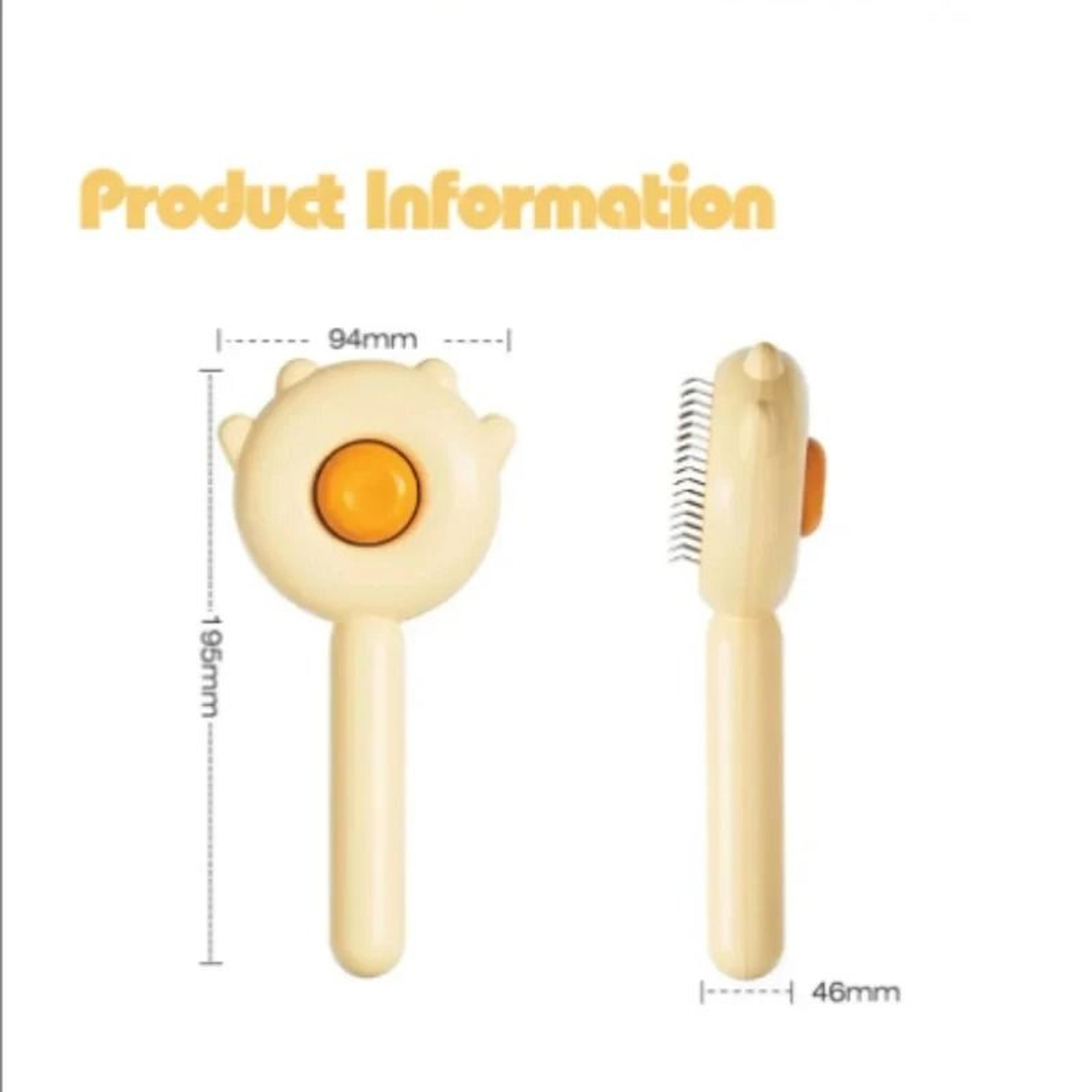 One Click Pet Grooming Brush With Massage Needles For Cats And Dogs 4