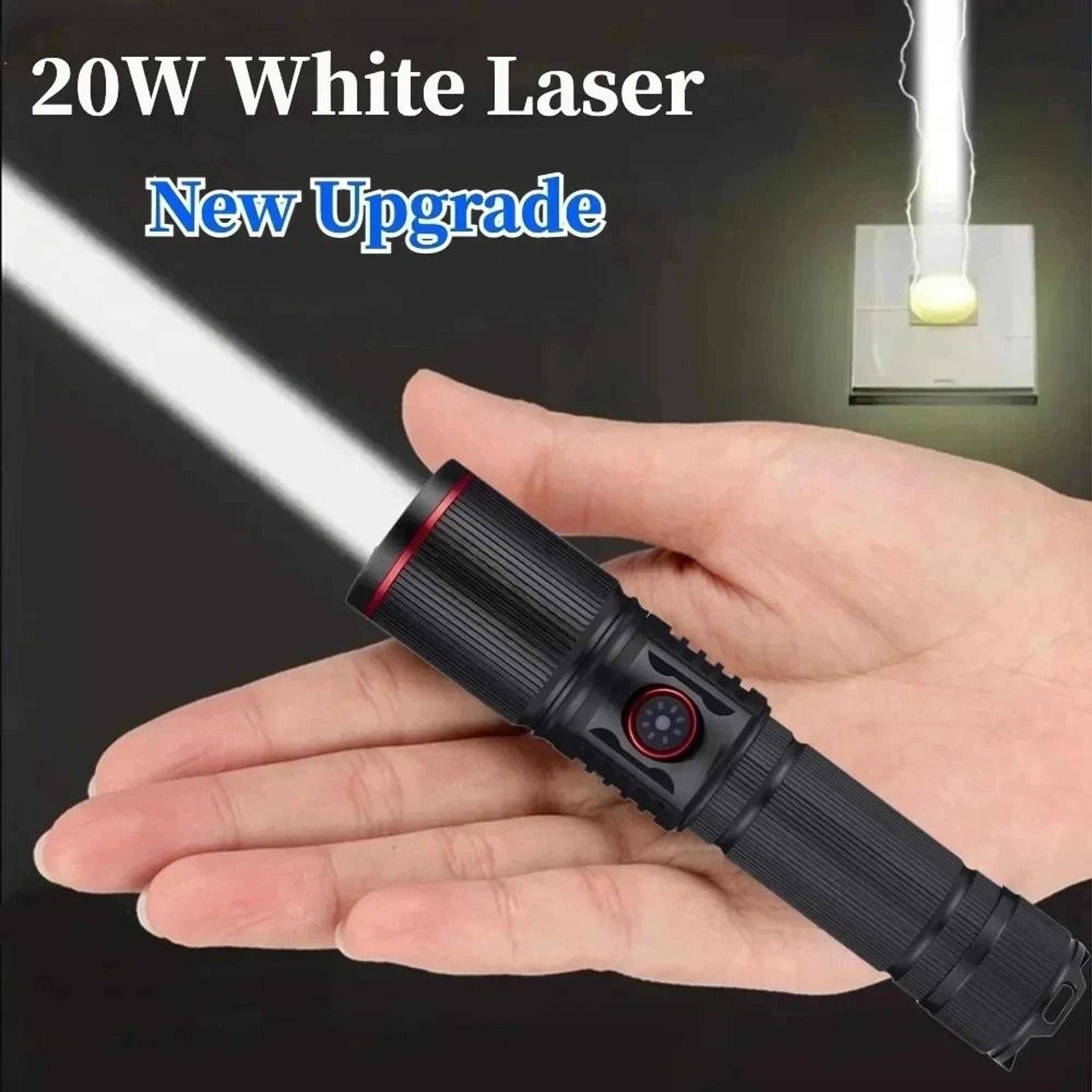 30W High Bright Rechargeable Zoom Flashlight With Type C Charging And 6 Light Modes 4