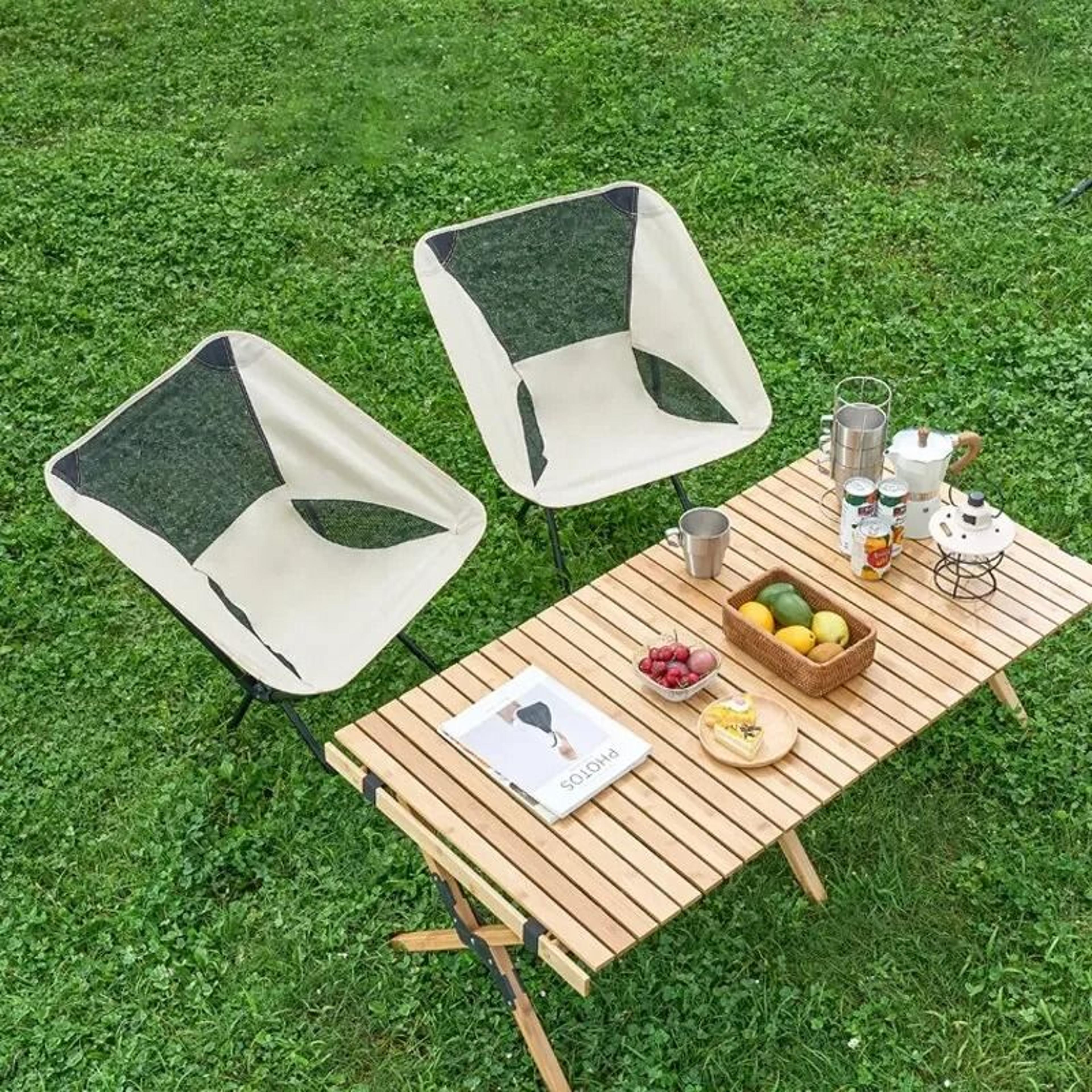 portable folding moon chair for camping fishing and beach use