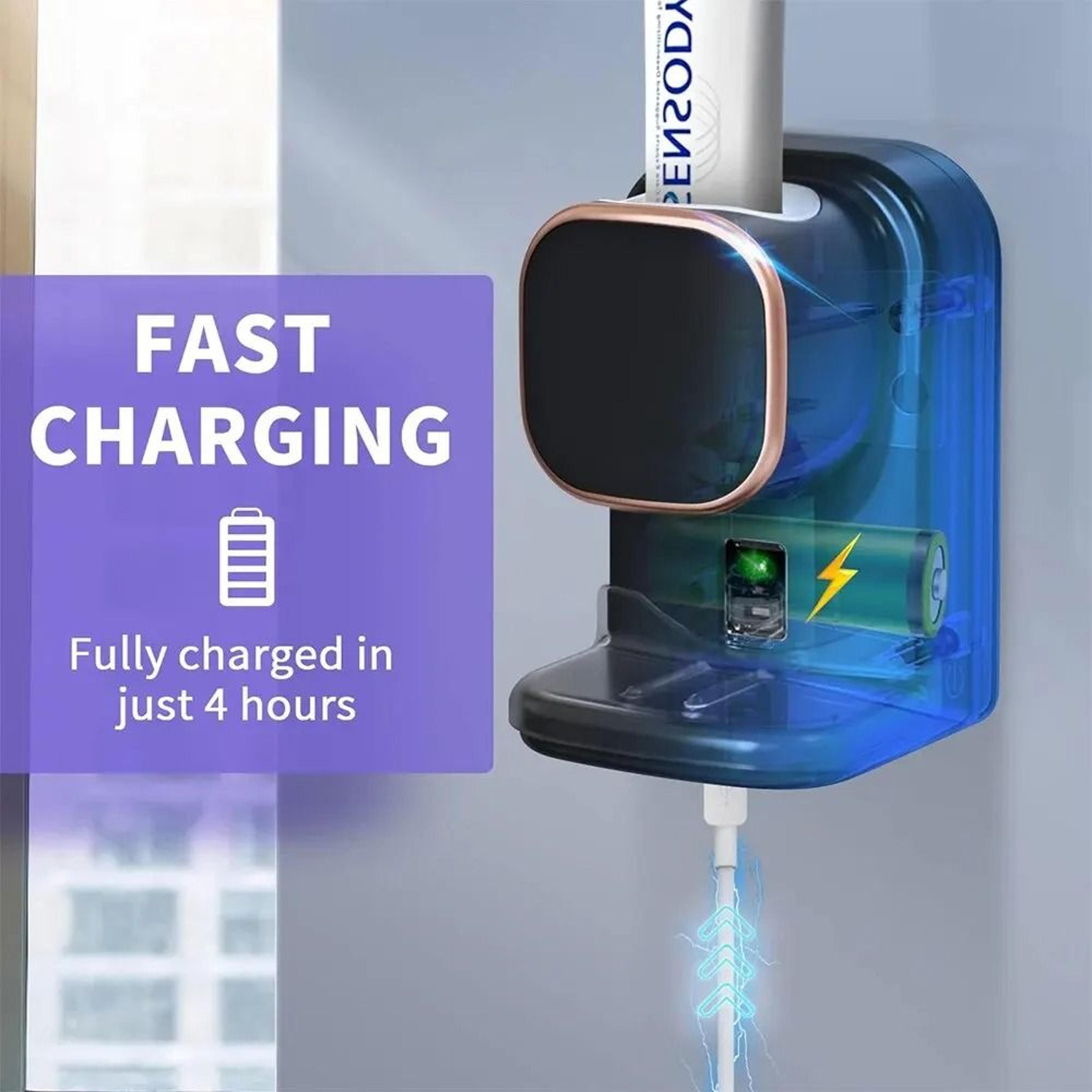 Automatic Wall Mounted Toothpaste Dispenser With Touchless Sensor And Adjustable Modes 4