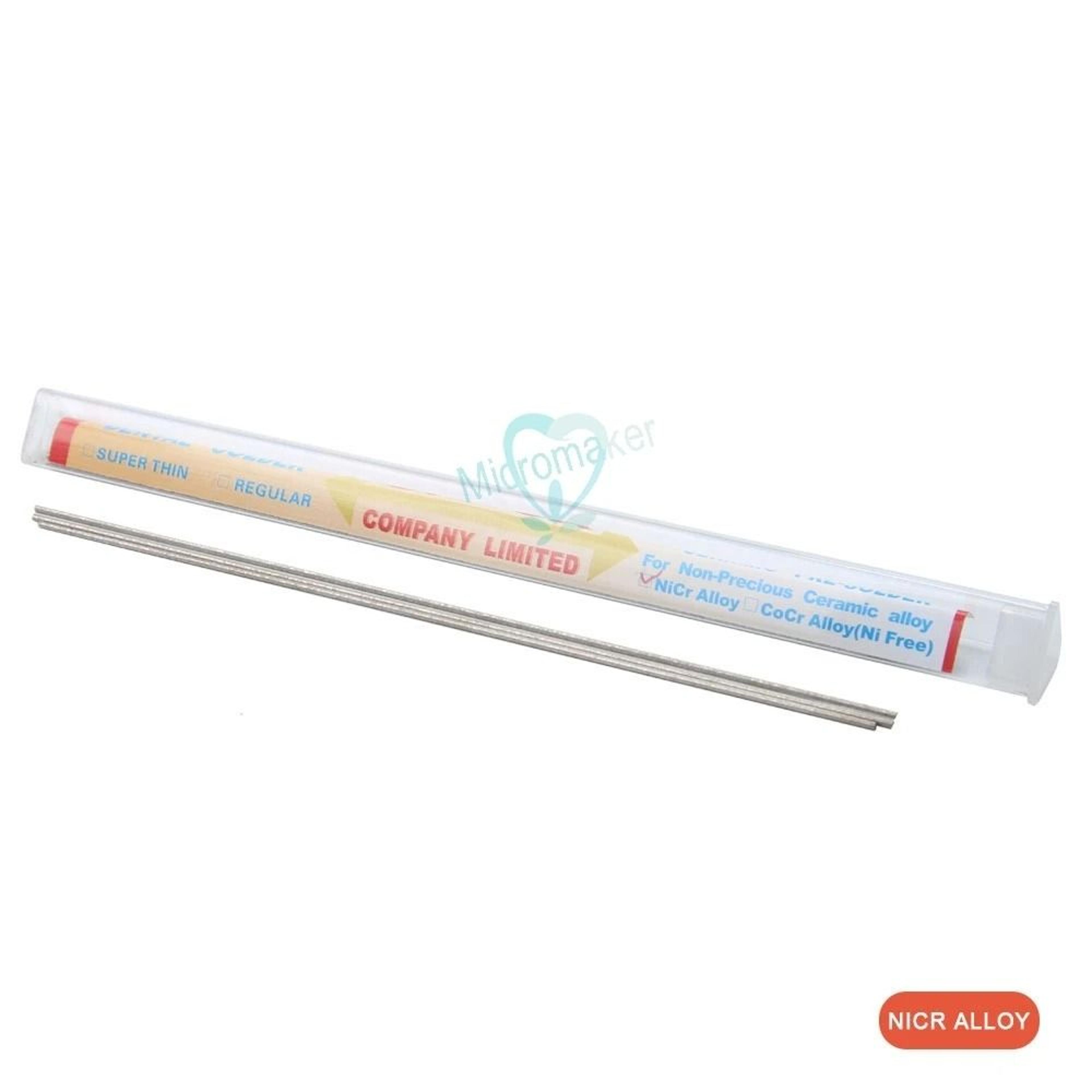 Dental NiCr Or CoCr Alloy Welding Rod Tube High Temperature PFM Soldering Rod For Lab Use 2