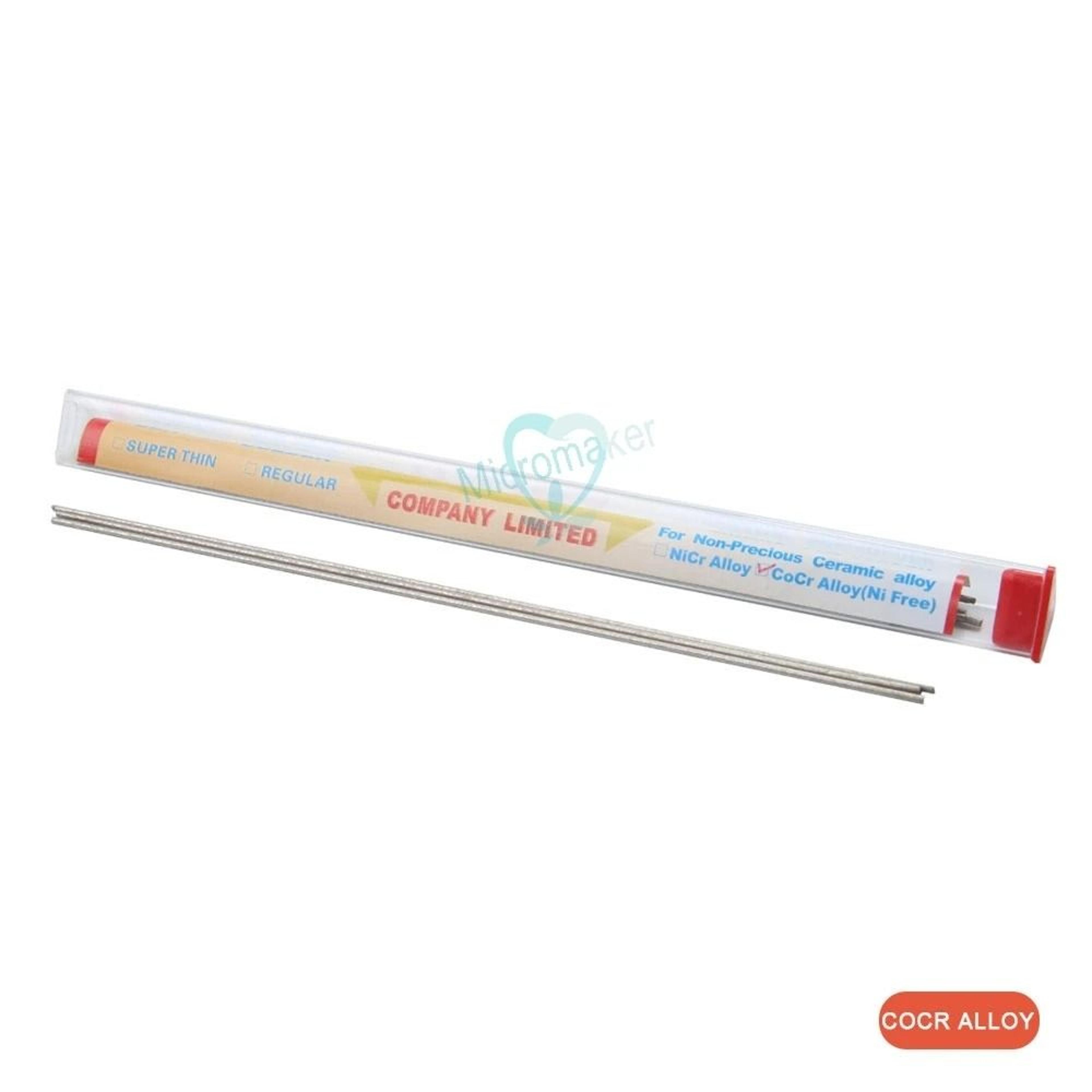 Dental NiCr Or CoCr Alloy Welding Rod Tube High Temperature PFM Soldering Rod For Lab Use 3