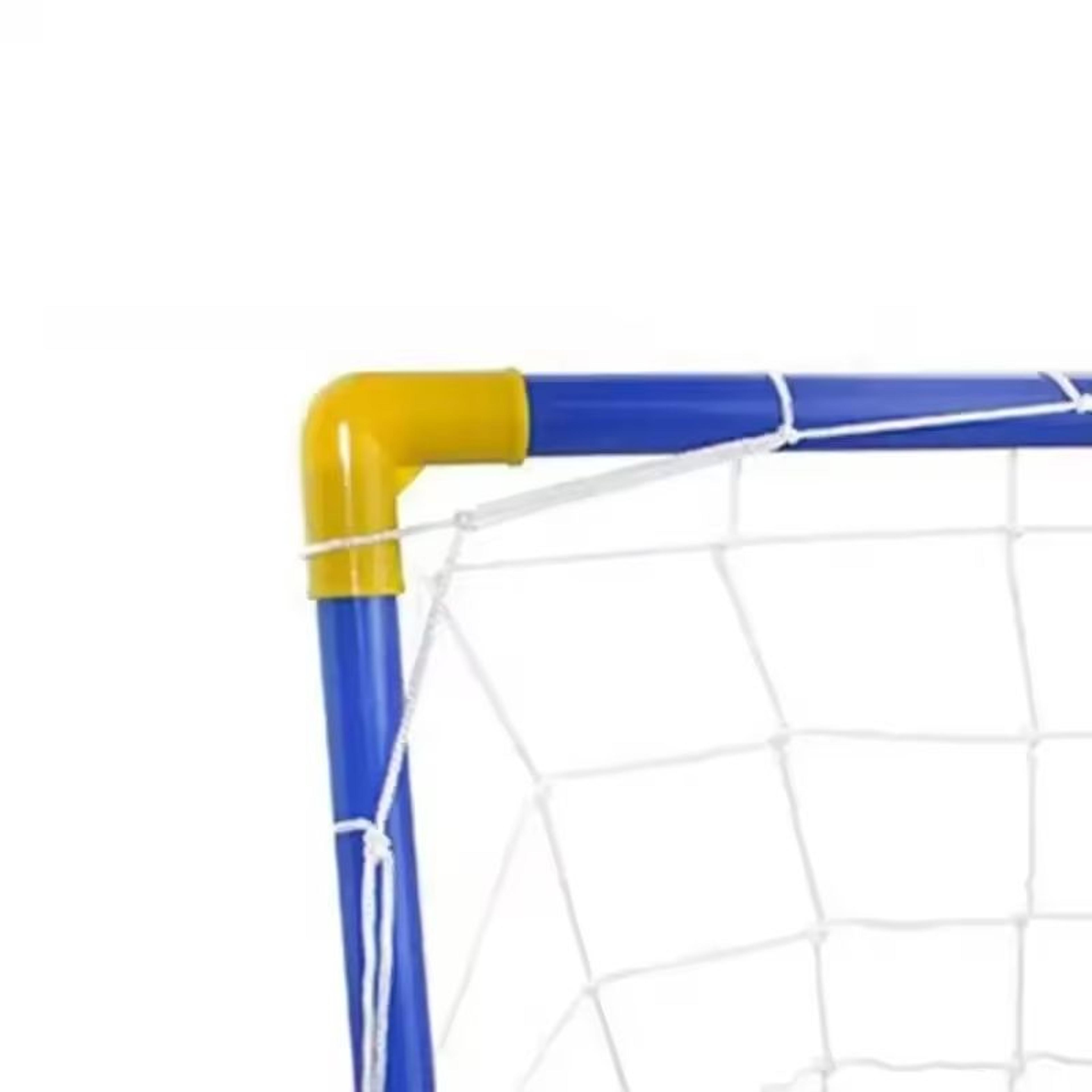 Indoor Mini Folding Soccer Goal Set For Kids With Stable PVC Frame 5