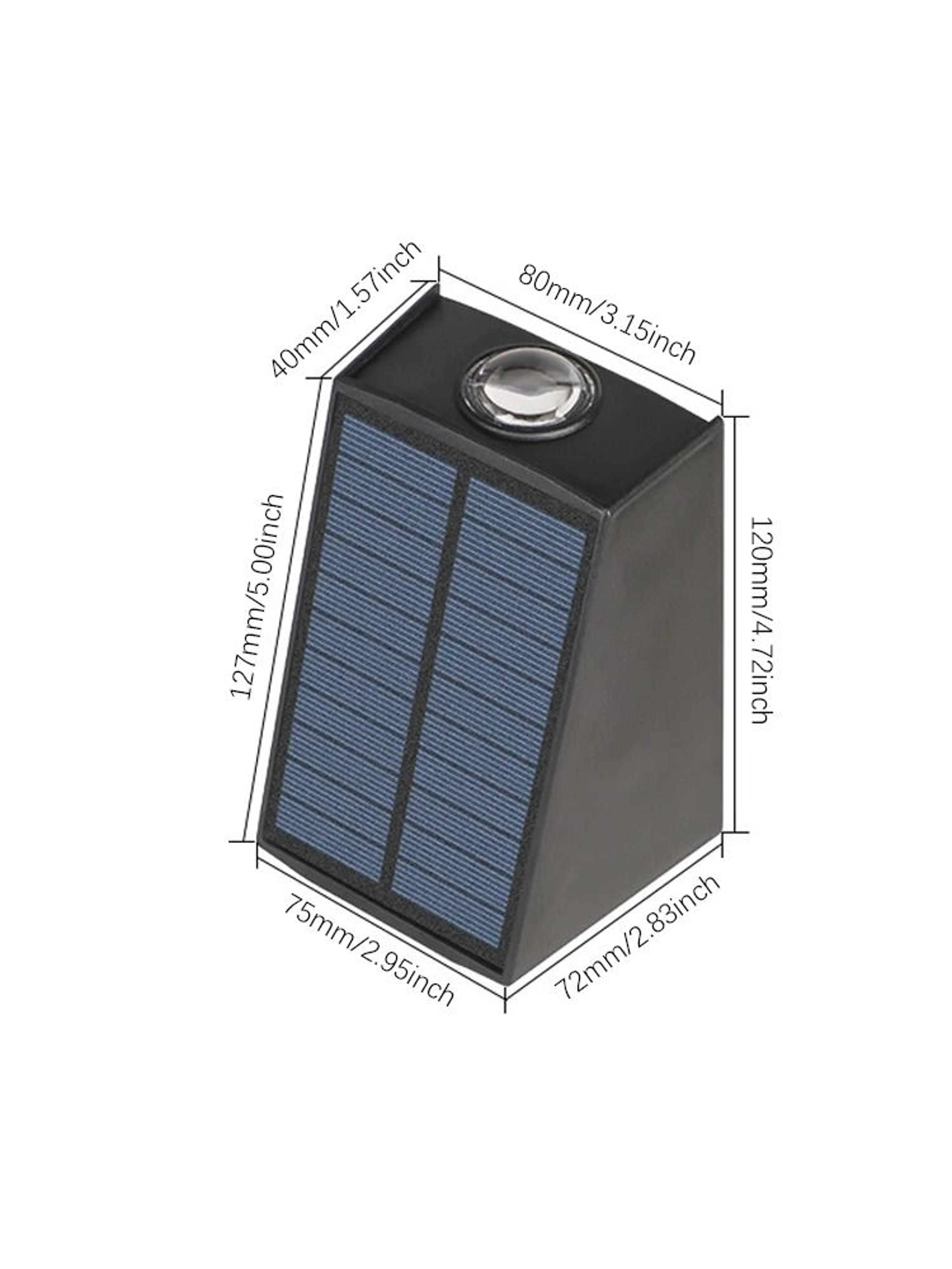 Solar Outdoor Wall Lamp With Up And Down Lighting Waterproof LED For Garden And Porch Decor 2