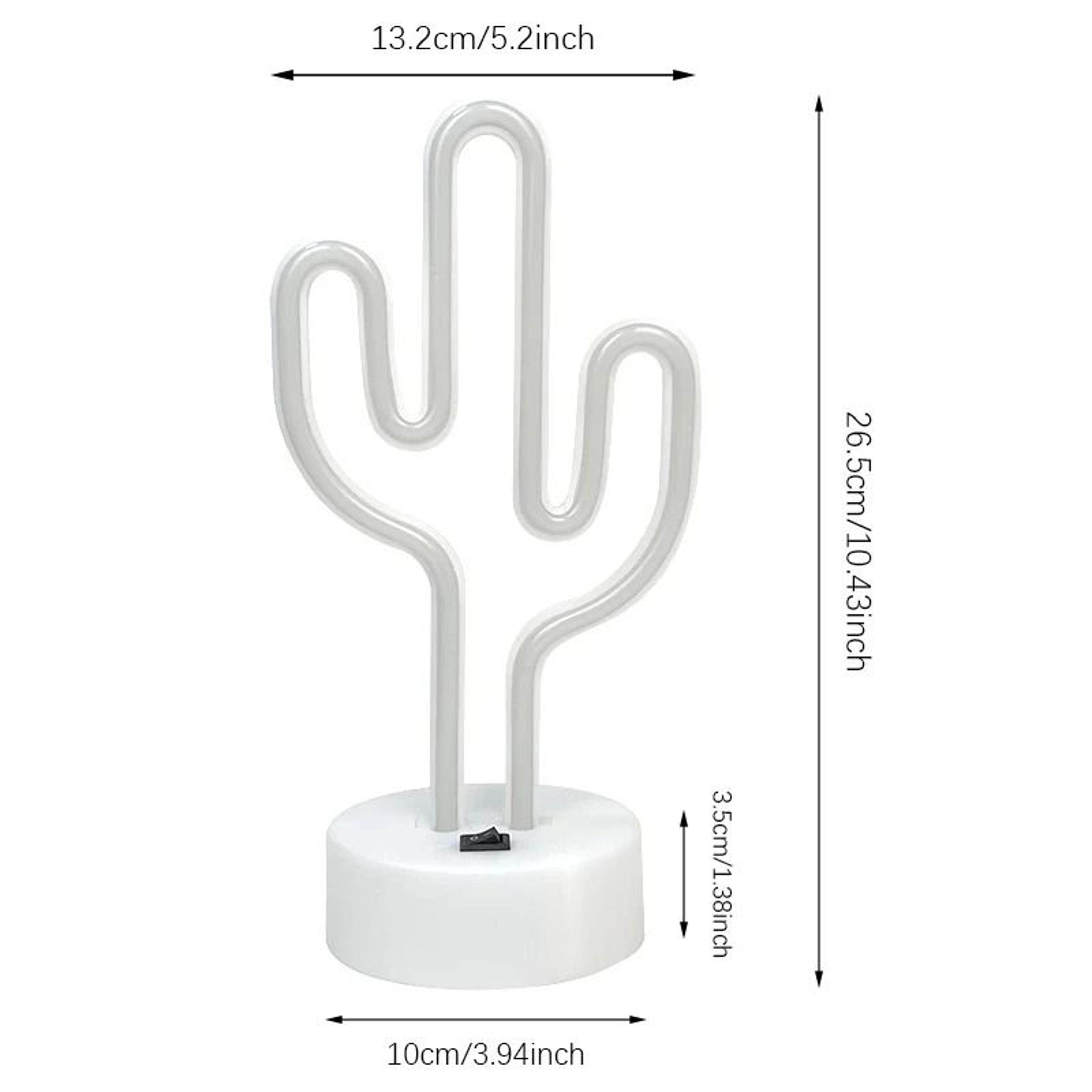 Cactus Neon LED Sign Table Lamp With USB Or Battery Power For Room Decor And Parties 1