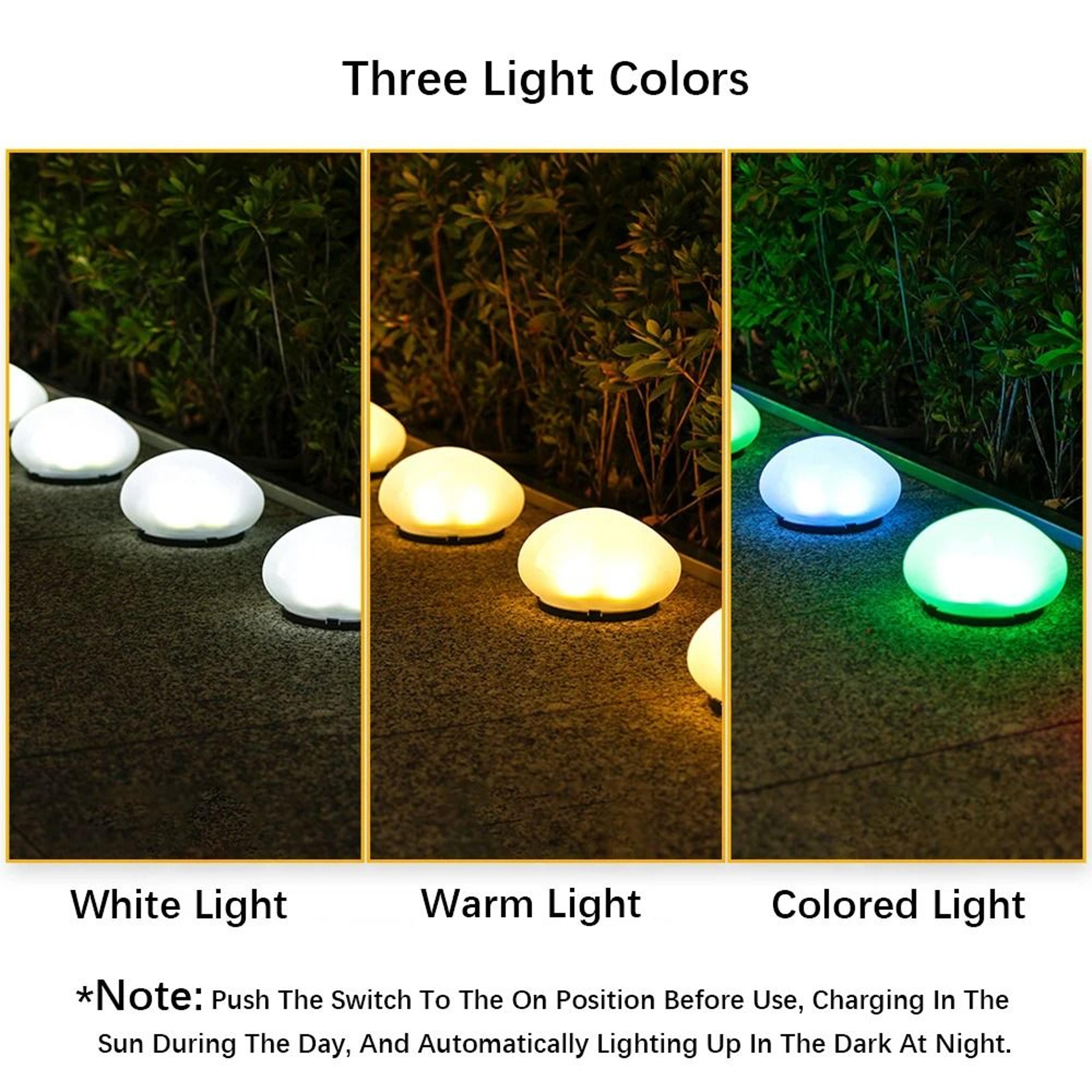 Solar Pebble Outdoor Decorative Light Waterproof Garden Lamp For Courtyard And Poolside Decor 2
