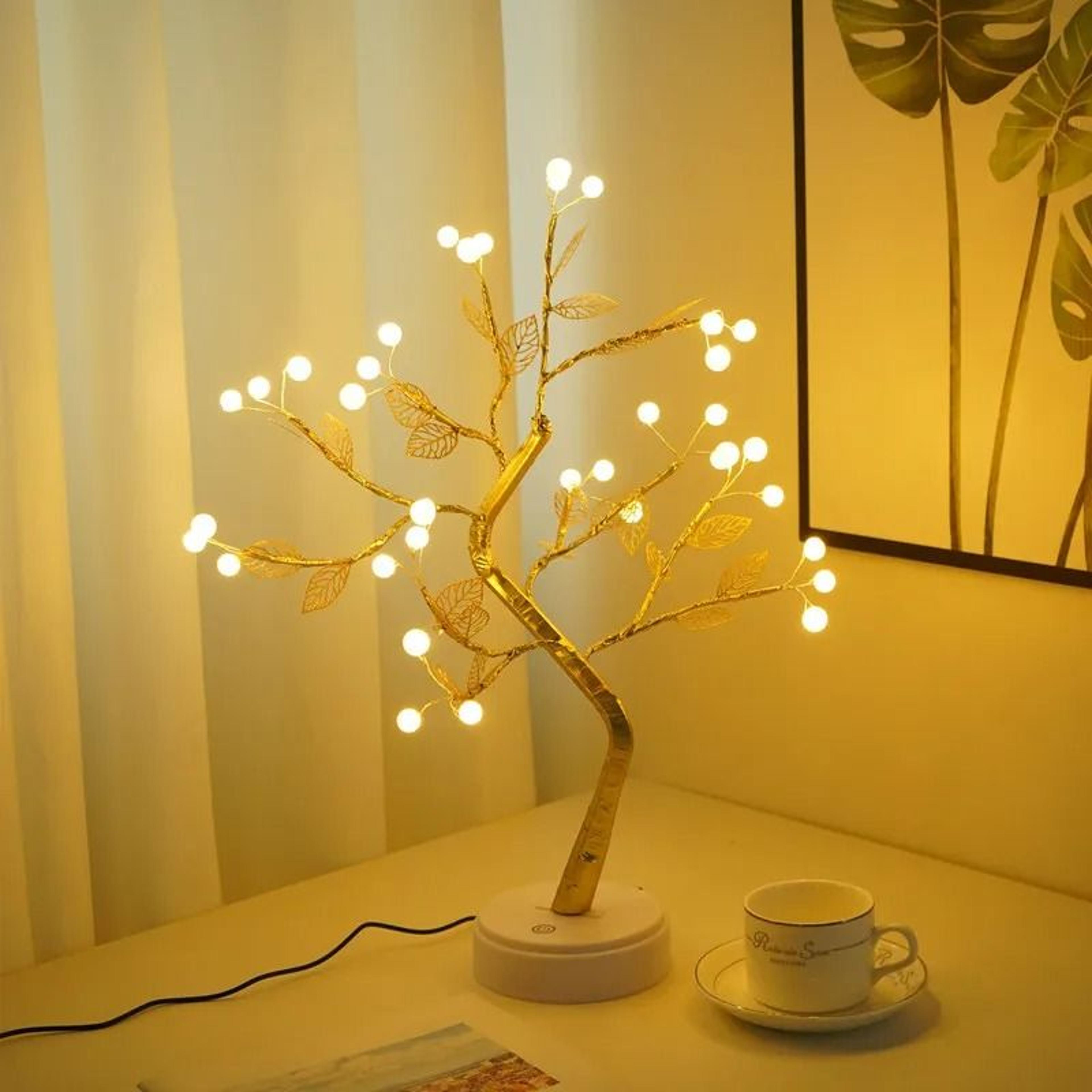 Decorative LED Bonsai Tree Table Lamp 36 Or 108 LEDs With Touch Control For Bedroom And Holiday Dec 1