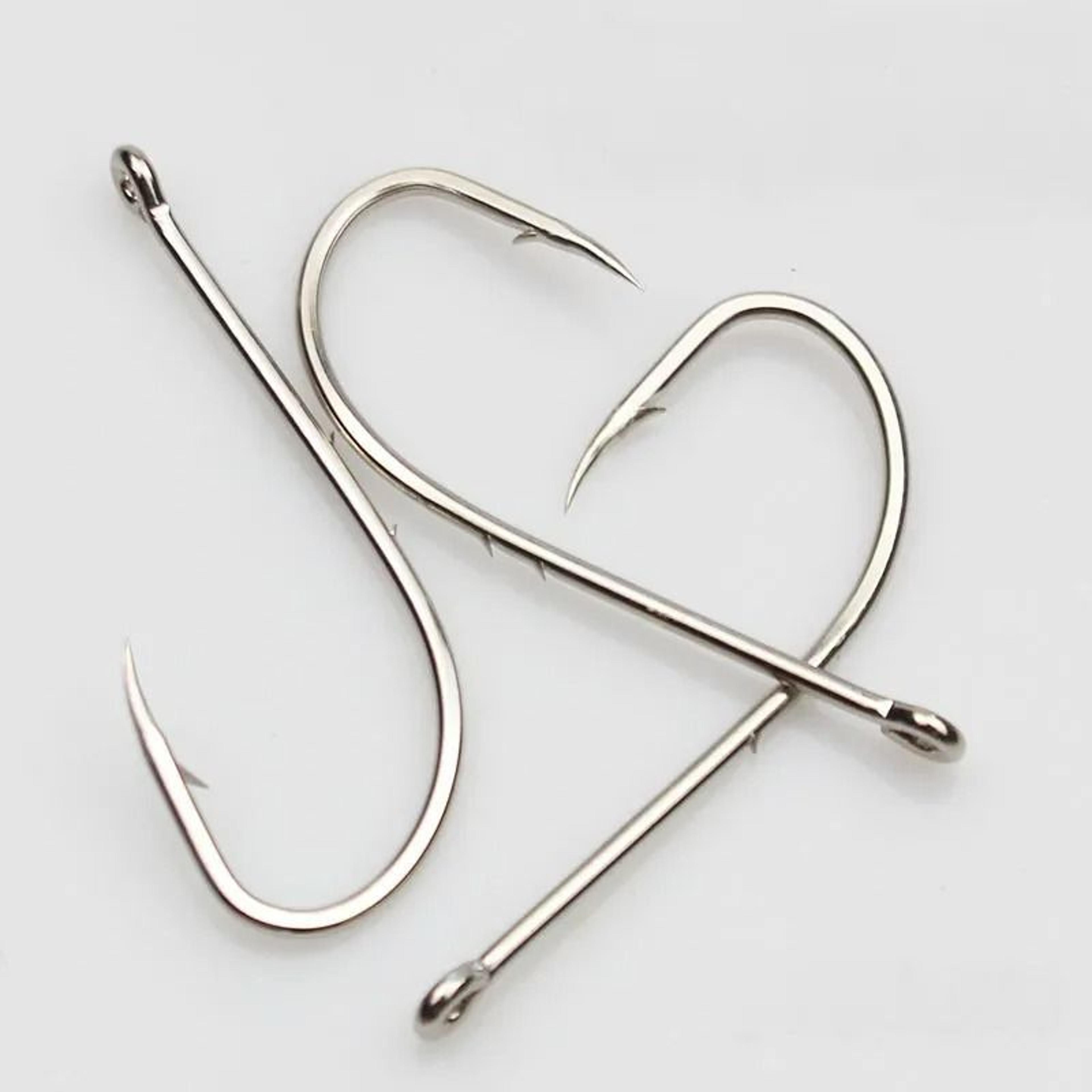 50 Piece Long Shank Fishing Hook Set High Carbon Steel Barbed Hooks With Storage Box 3