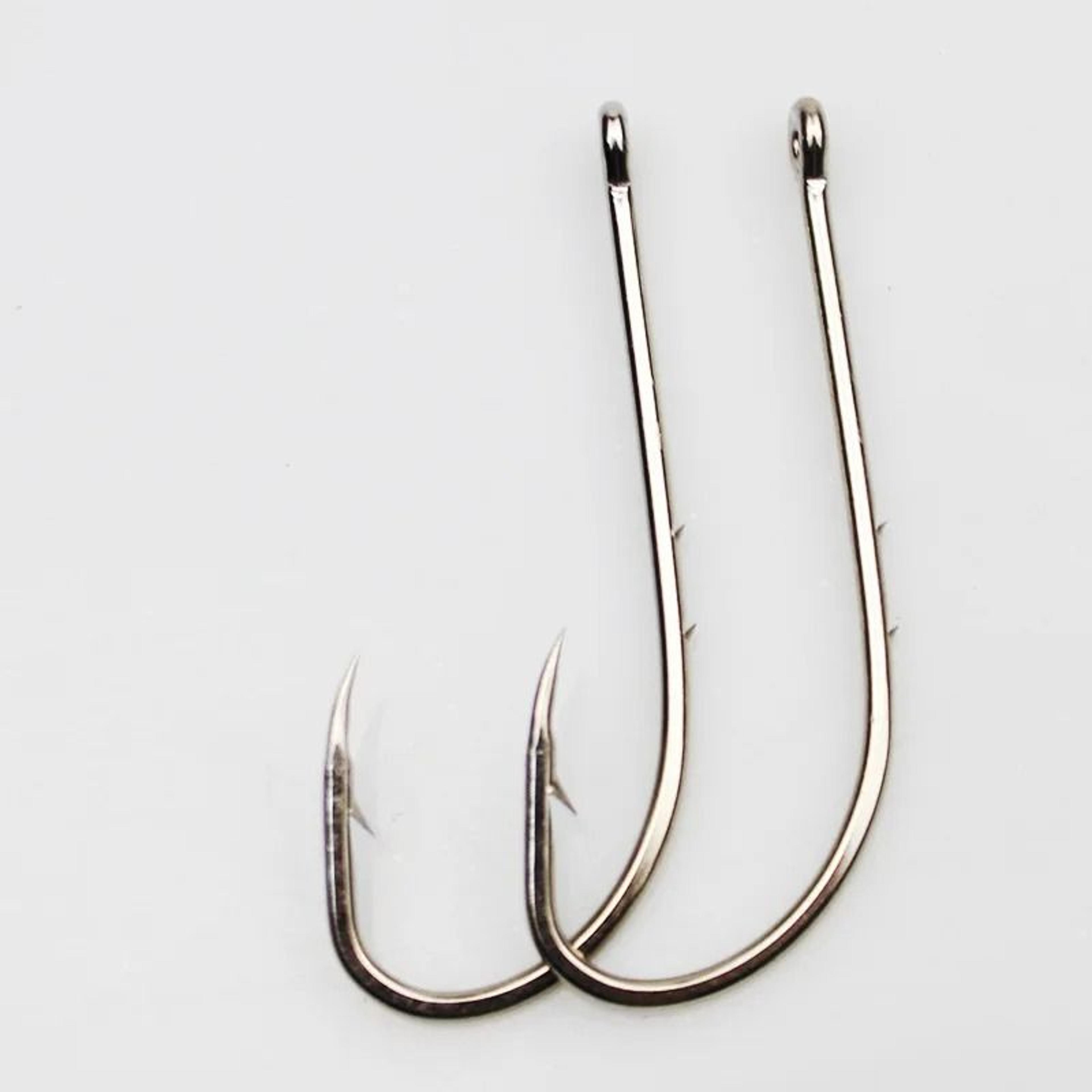 50 Piece Long Shank Fishing Hook Set High Carbon Steel Barbed Hooks With Storage Box 4