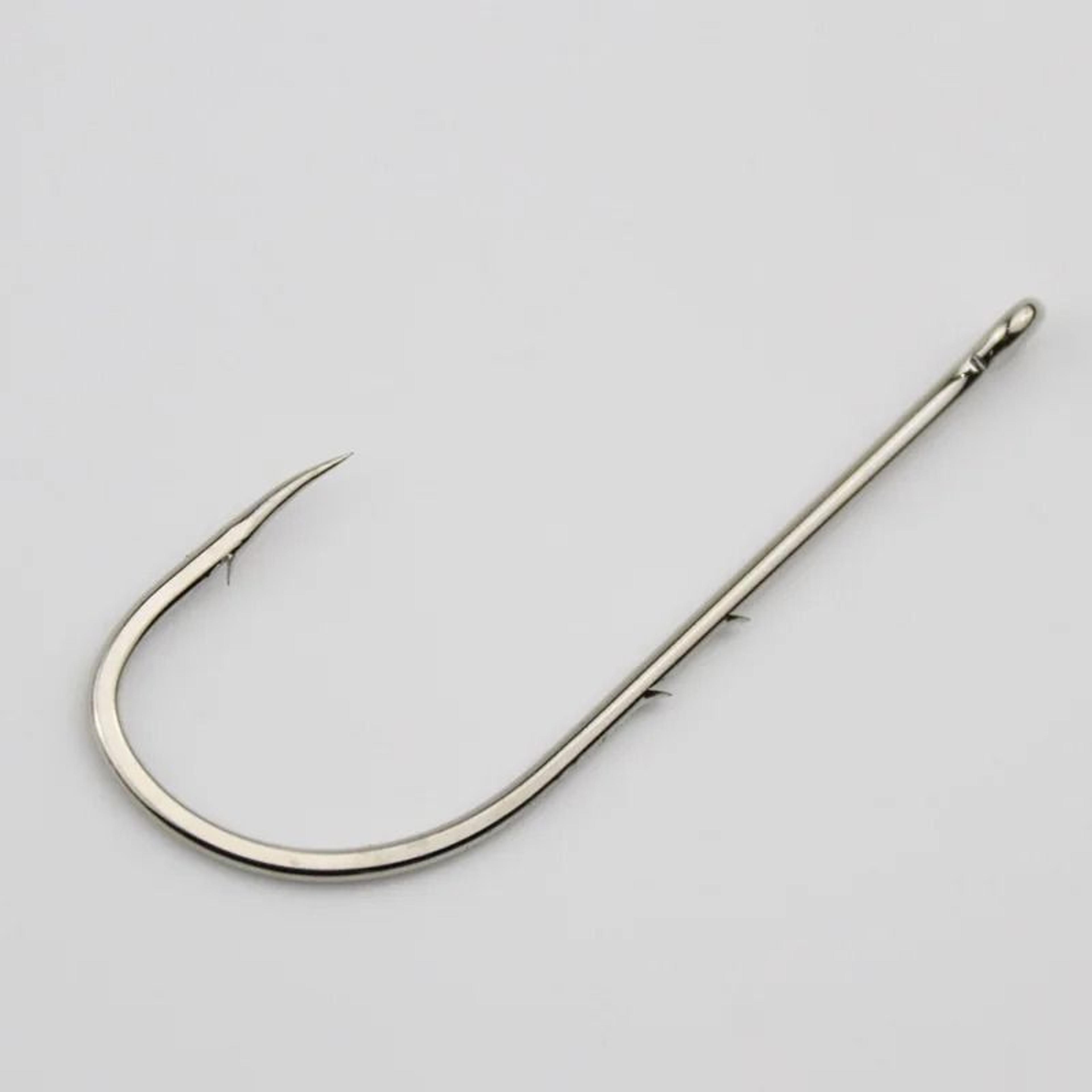 50 Piece Long Shank Fishing Hook Set High Carbon Steel Barbed Hooks With Storage Box 5