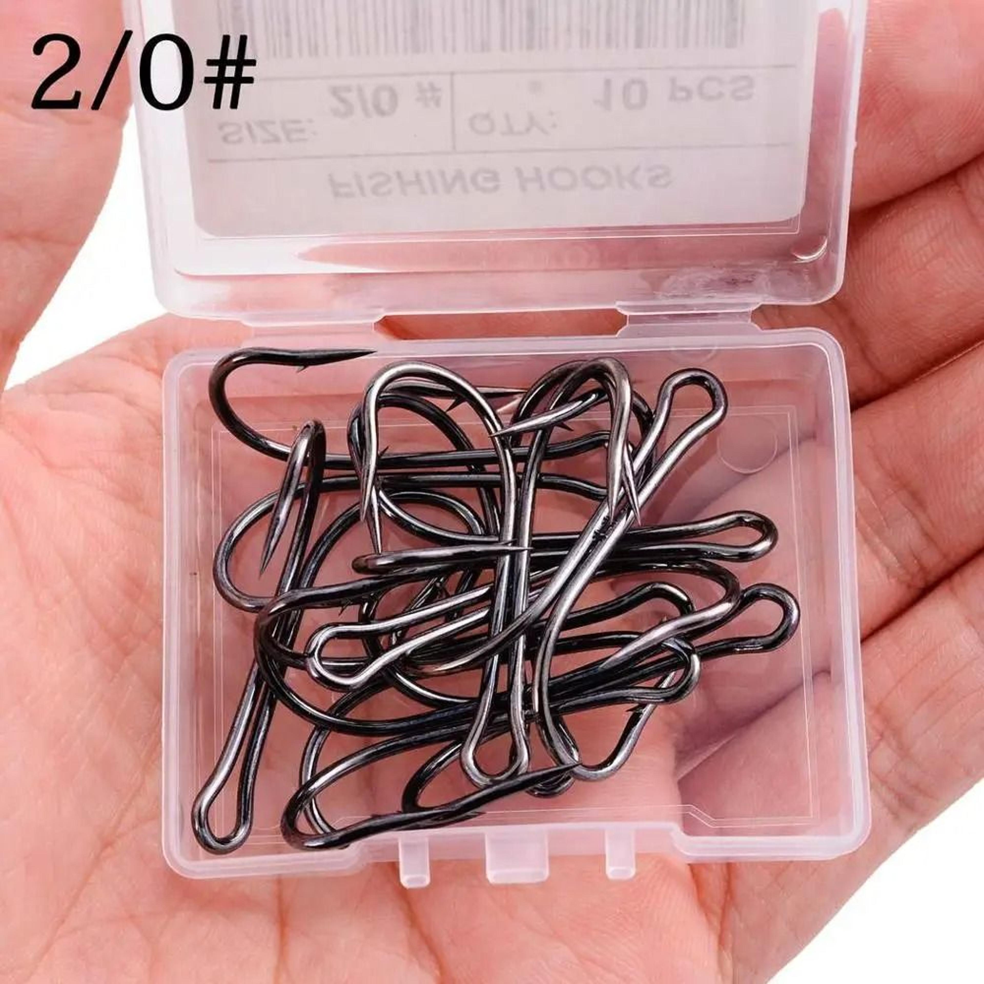 10 Piece Double Frog Fishing Hook Set High Carbon Steel Weedless Assist Hooks For Soft Lures And Ji 4