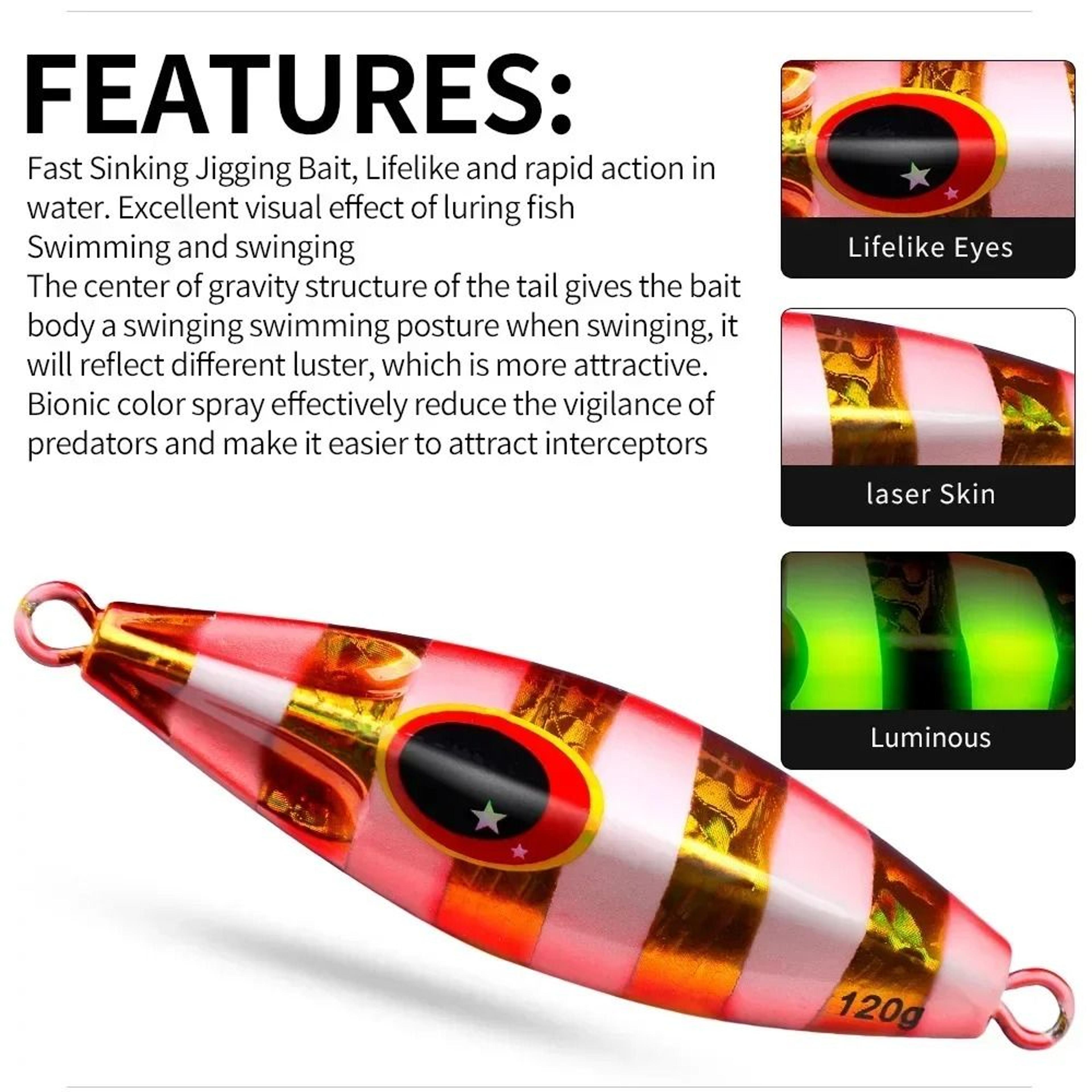 Metal Jig Spoon Lure For Shore And Slow Jigging With Super Hard Body For Bass And Saltwater Fishing 5