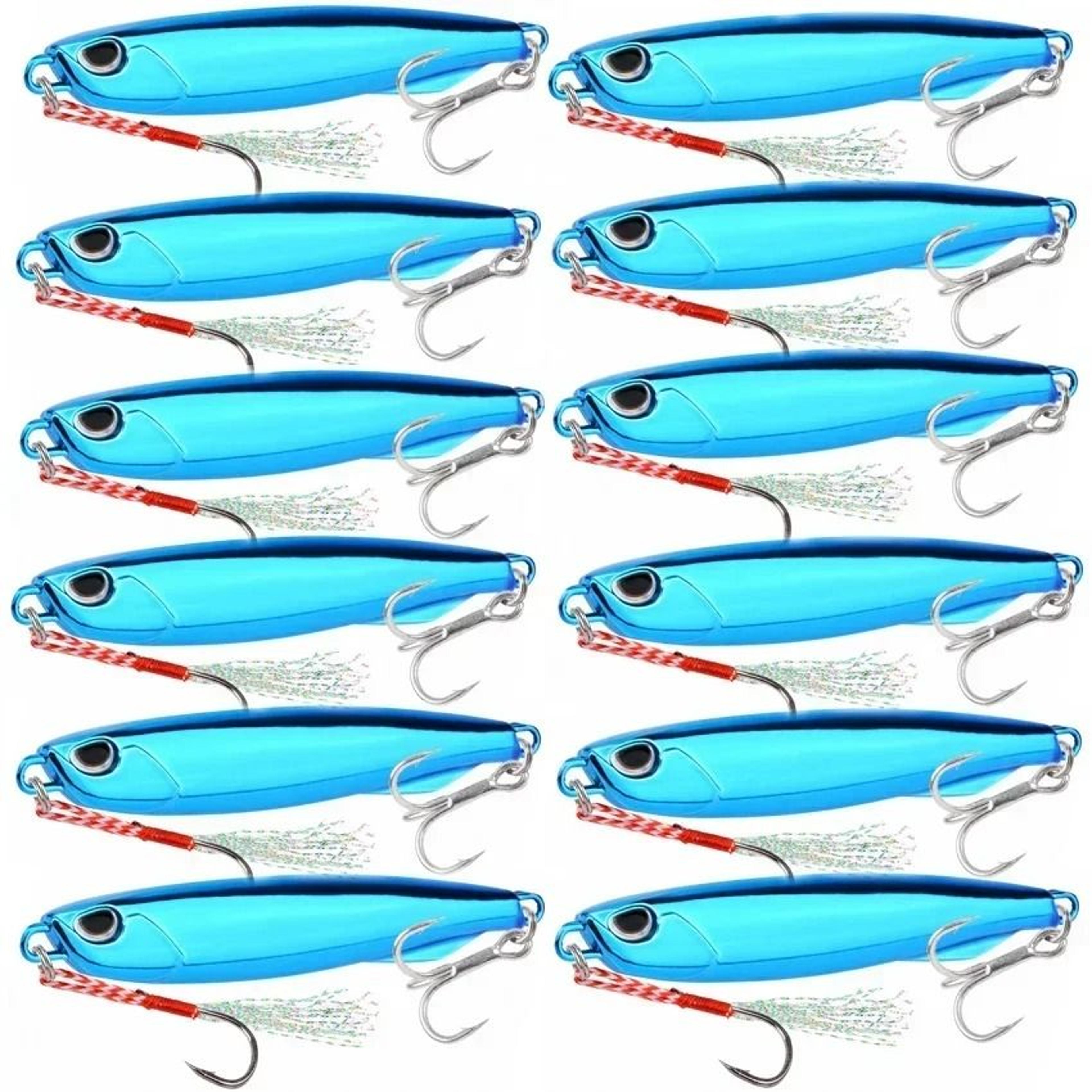 12 Piece Metal Jig Fishing Lure Kit Sinking Spoon And Spinner Set For Pike Carp And Sea Fishing 15