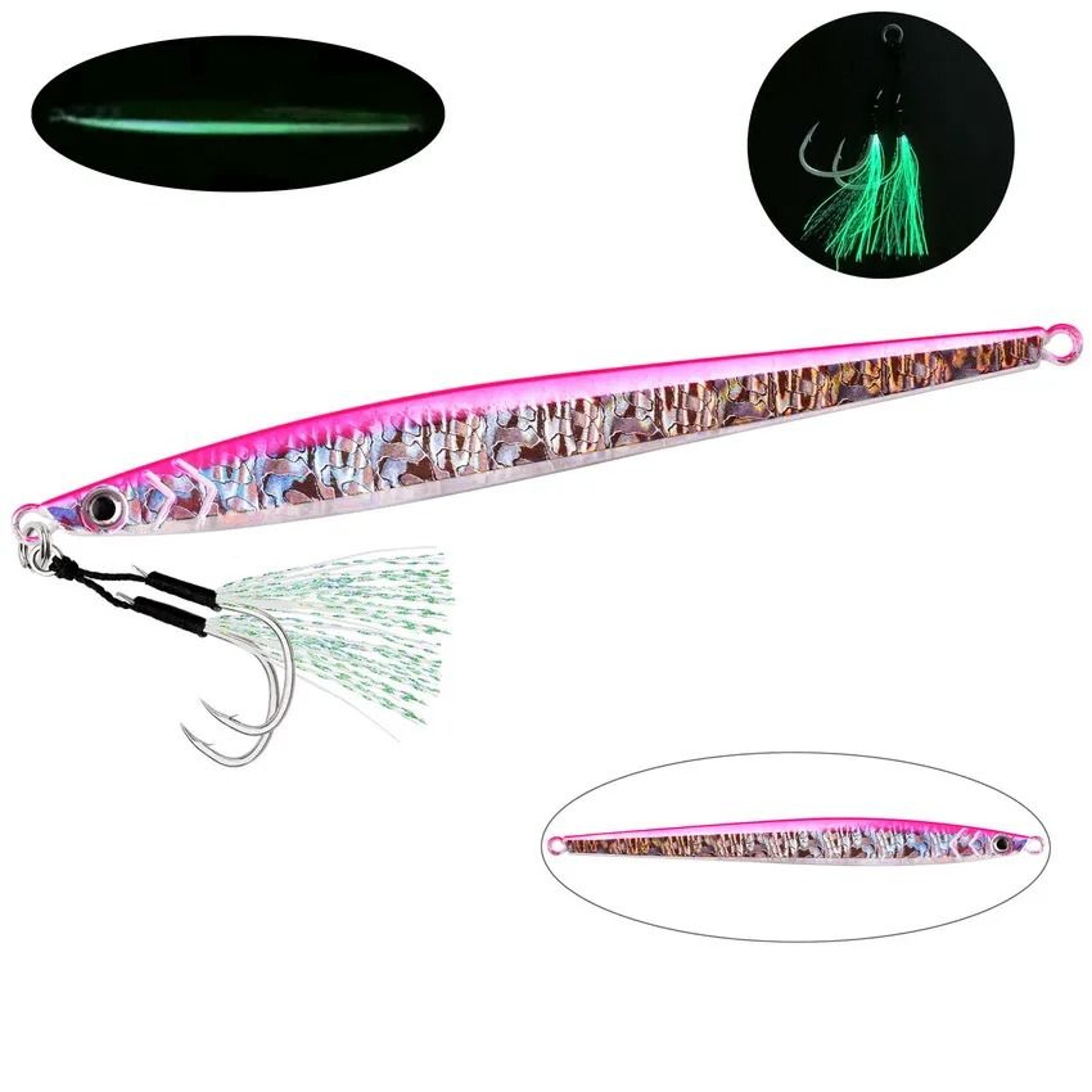 Slow Pitch Metal Jig Fishing Lure Long Casting Jig Spoon For Saltwater Shore Fishing 13